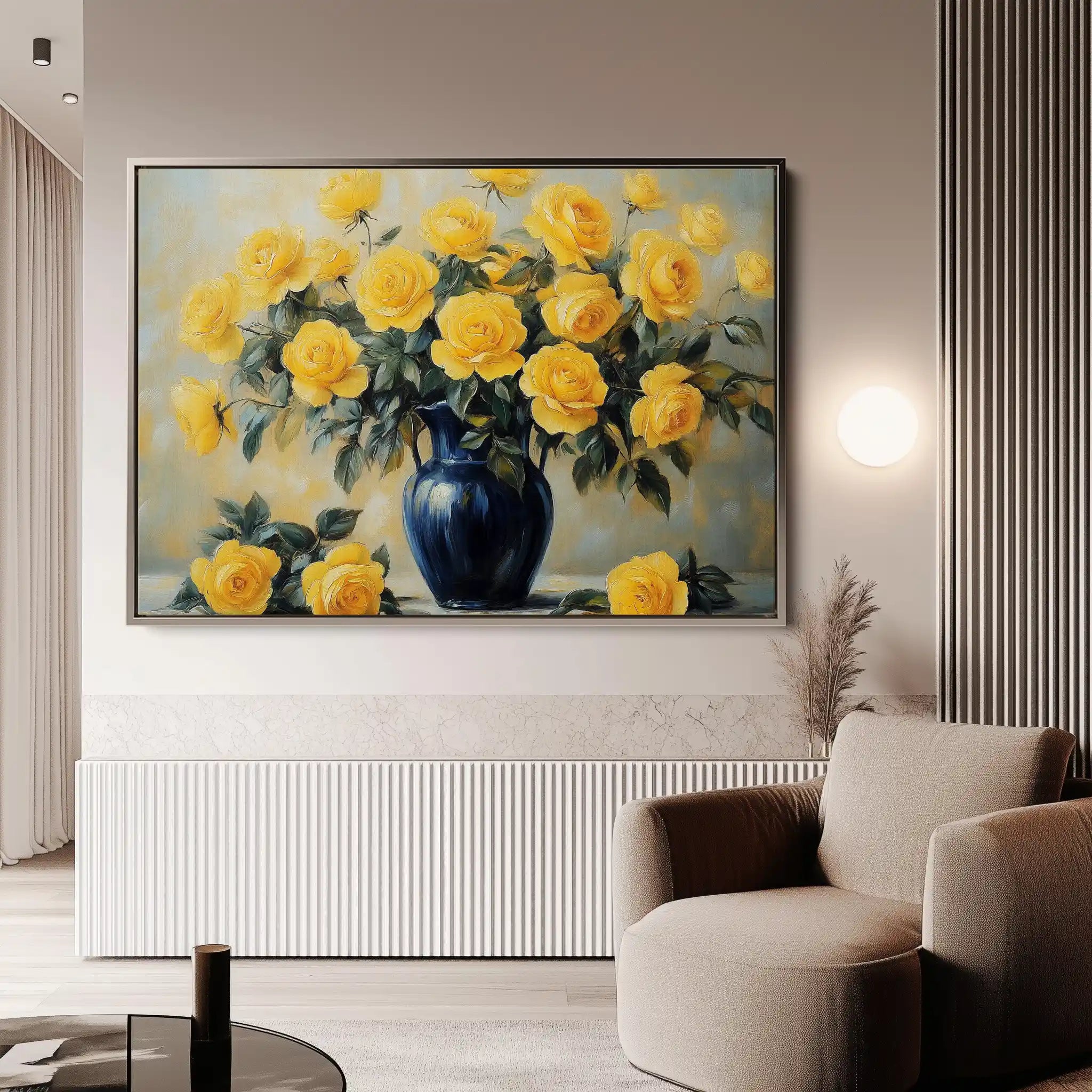 Floral Canvas Wall Art WAD776-F 90 x 60 cm / Stretched on hidden frame