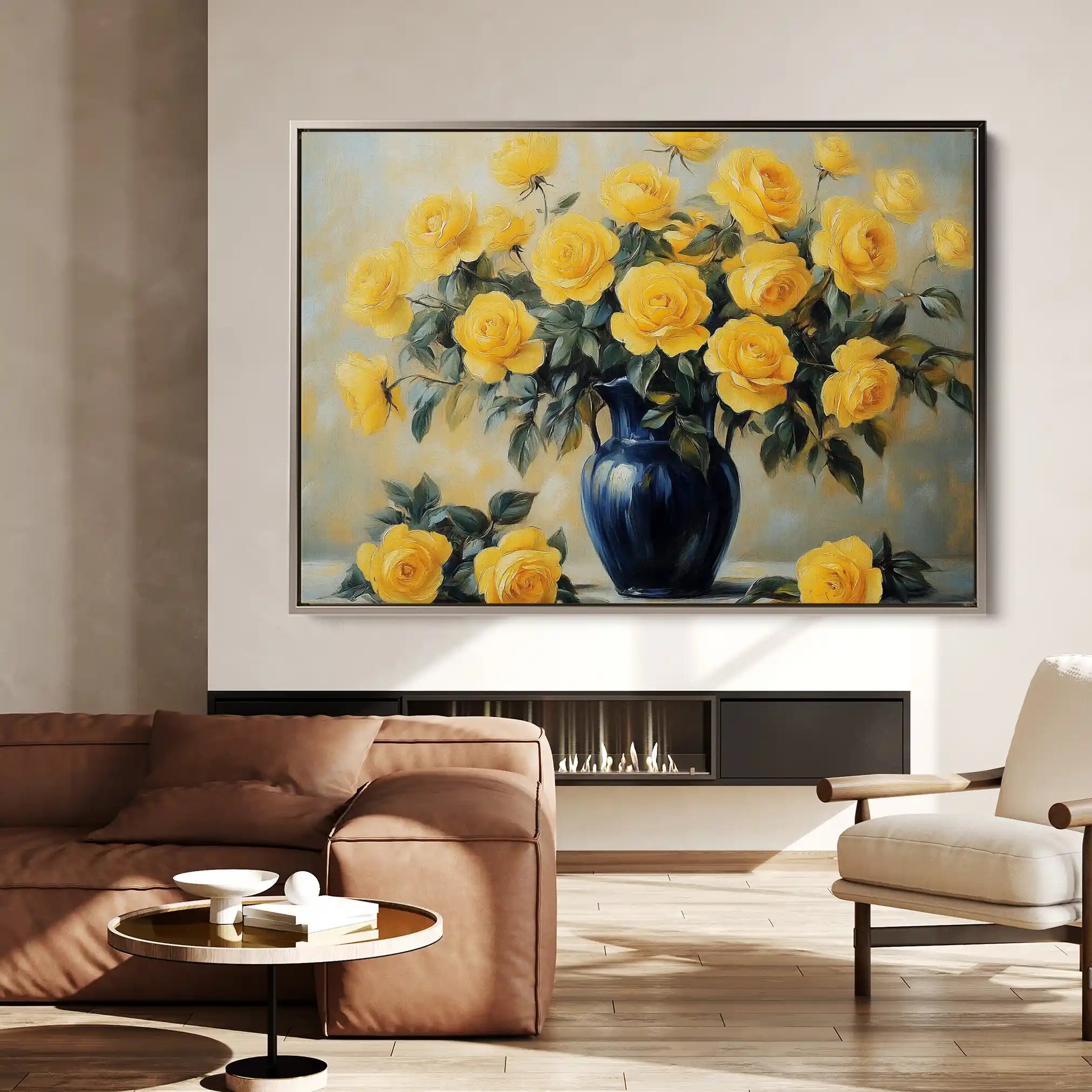 Floral Canvas Wall Art WAD776-F 90 x 60 cm / Stretched on hidden frame