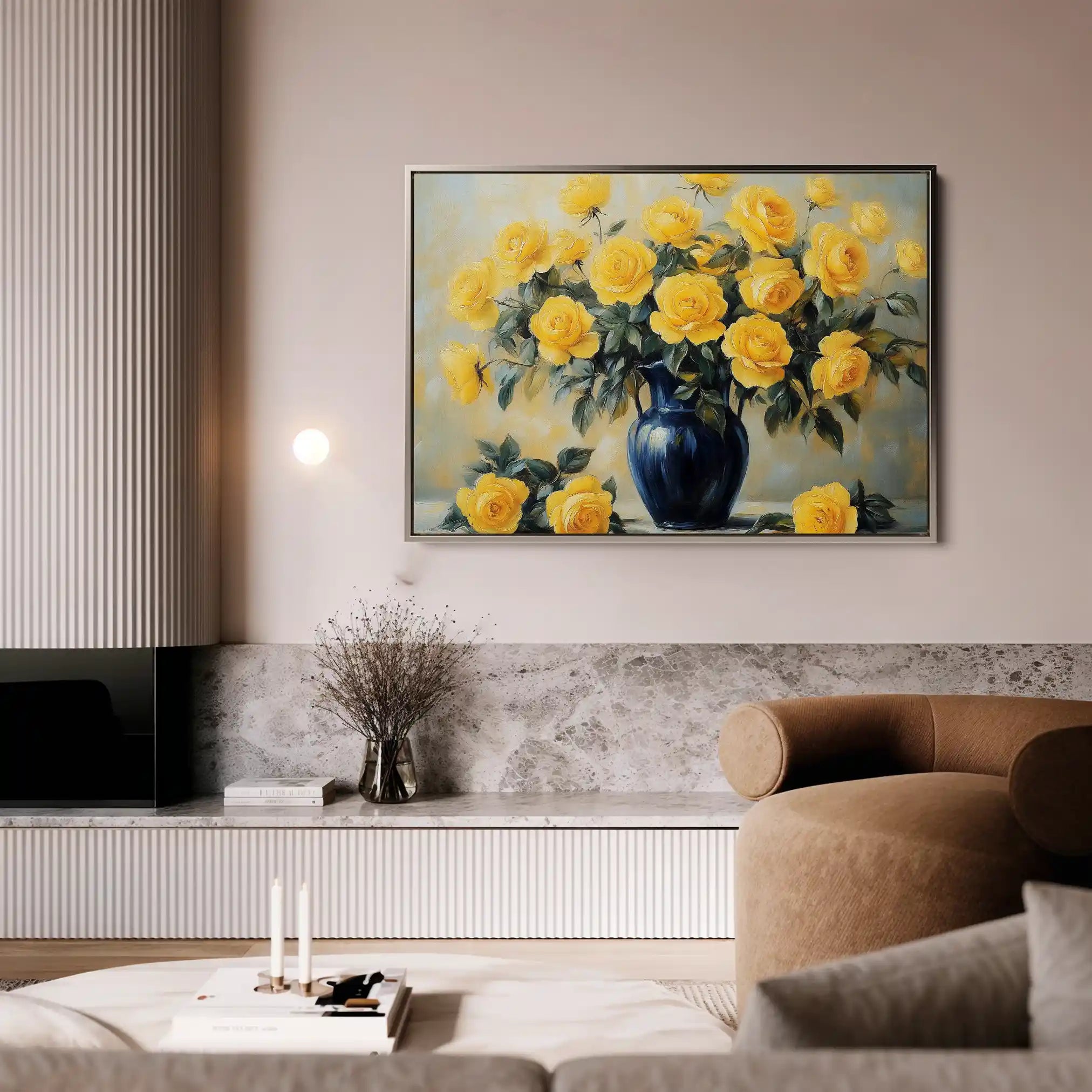Floral Canvas Wall Art WAD776-F 90 x 60 cm / Stretched on hidden frame