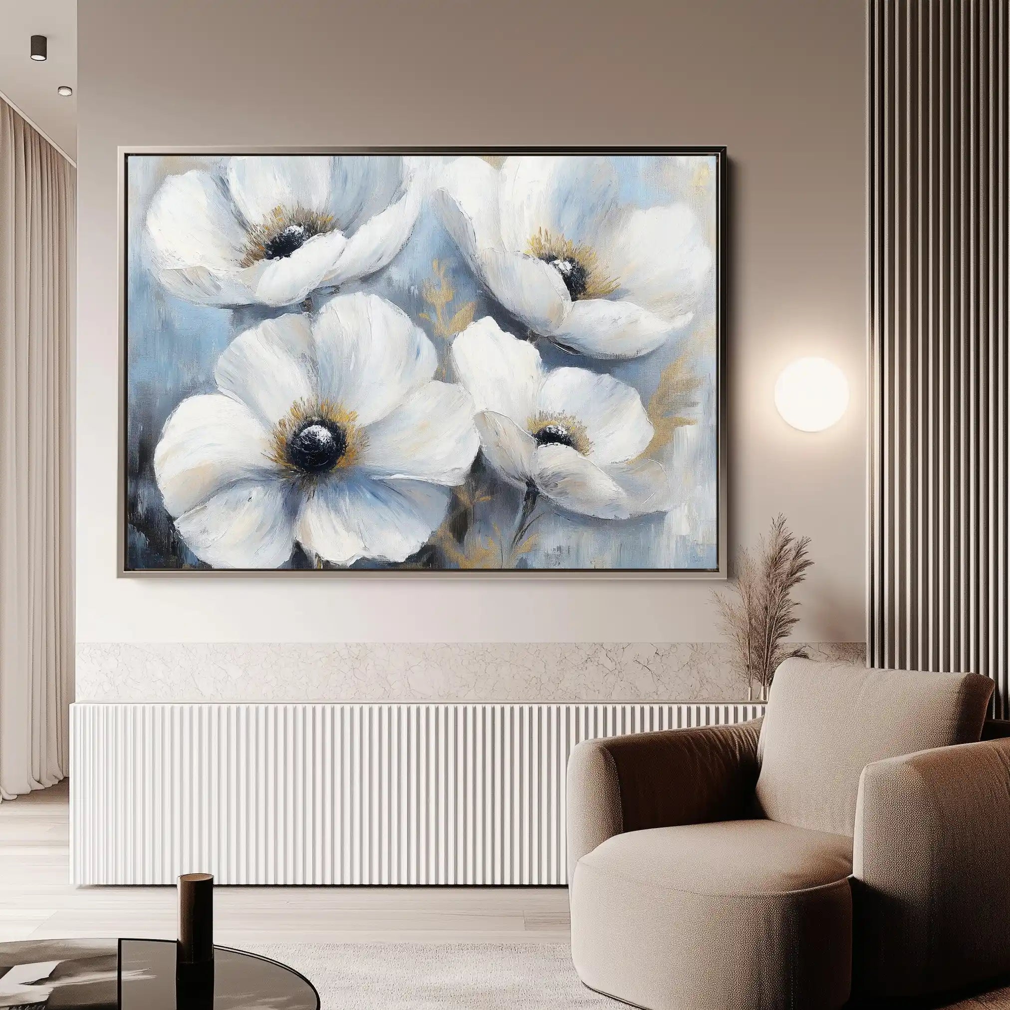 Floral Canvas Wall Art WAD777-F 90 x 60 cm / Stretched on hidden frame