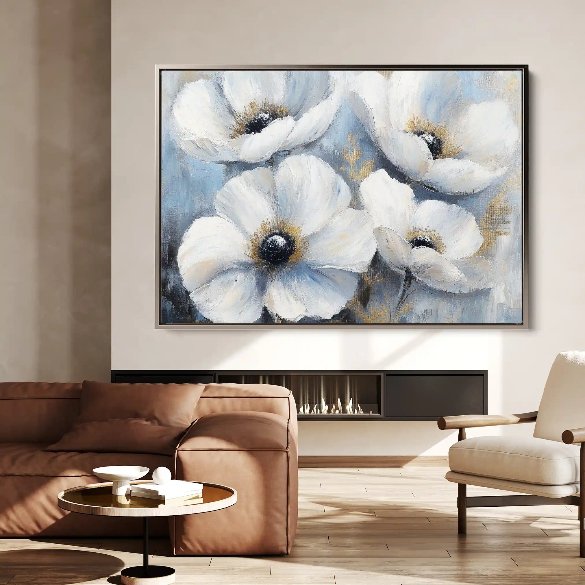 Floral Canvas Wall Art WAD777-F 90 x 60 cm / Stretched on hidden frame