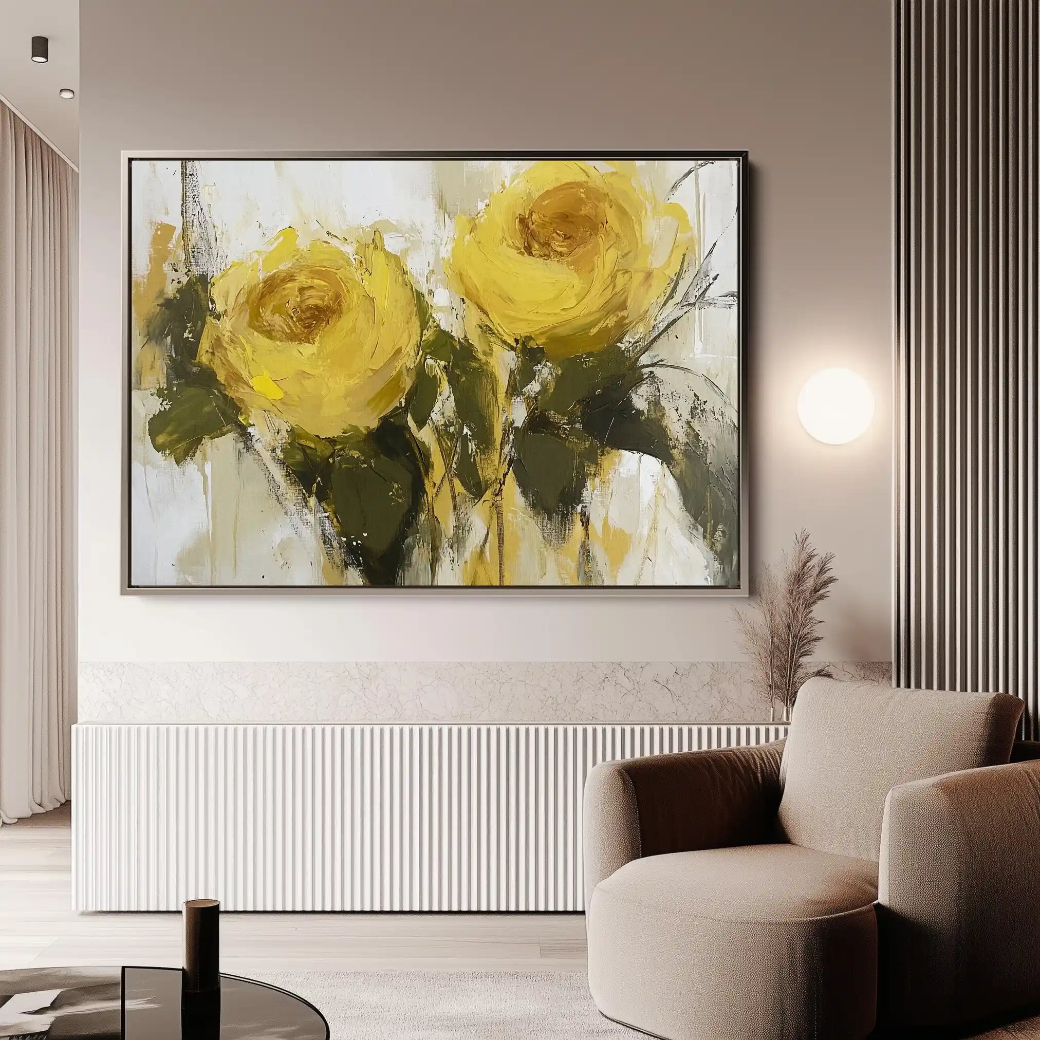 Floral Canvas Wall Art WAD778-F 90 x 60 cm / Stretched on hidden frame