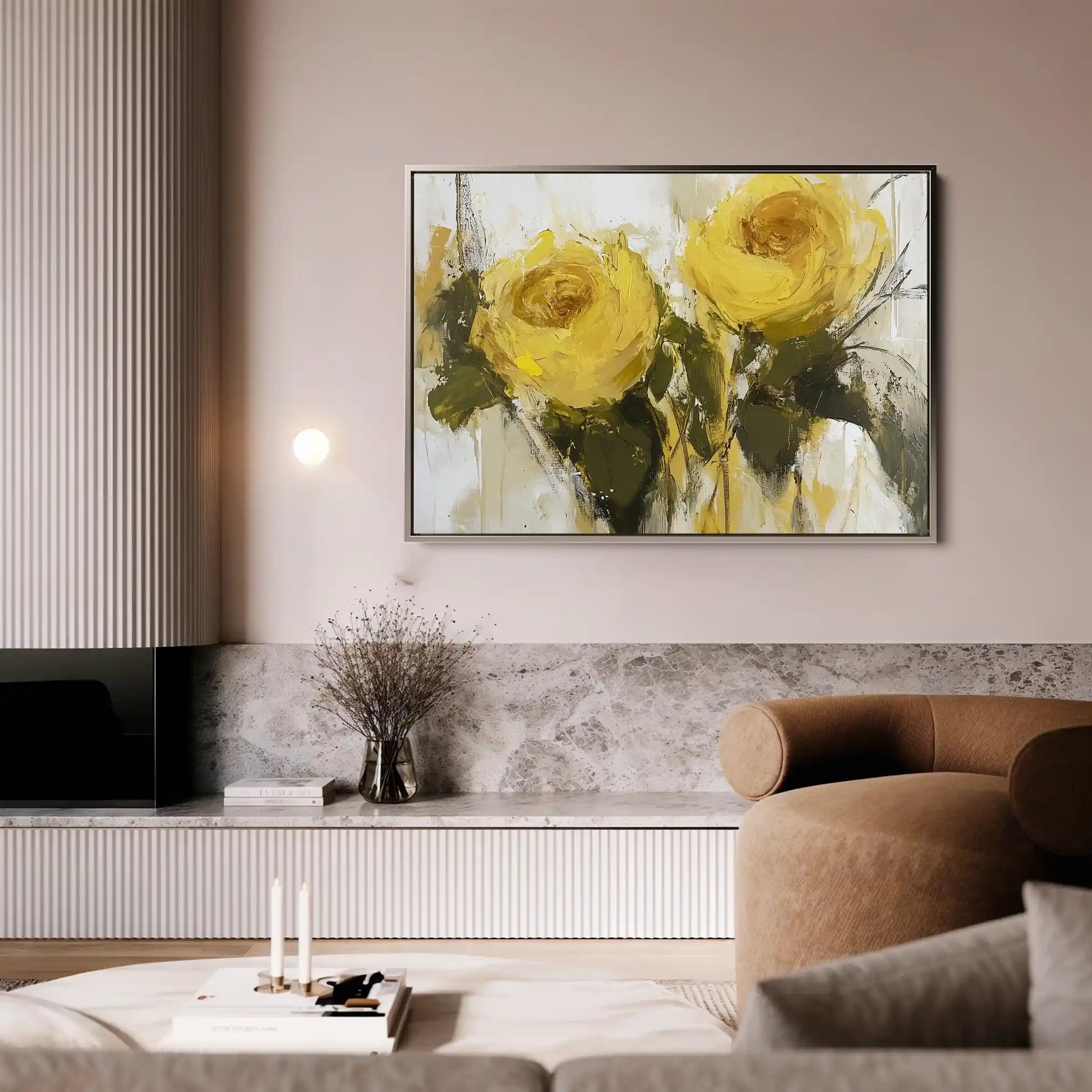 Floral Canvas Wall Art WAD778-F 90 x 60 cm / Stretched on hidden frame