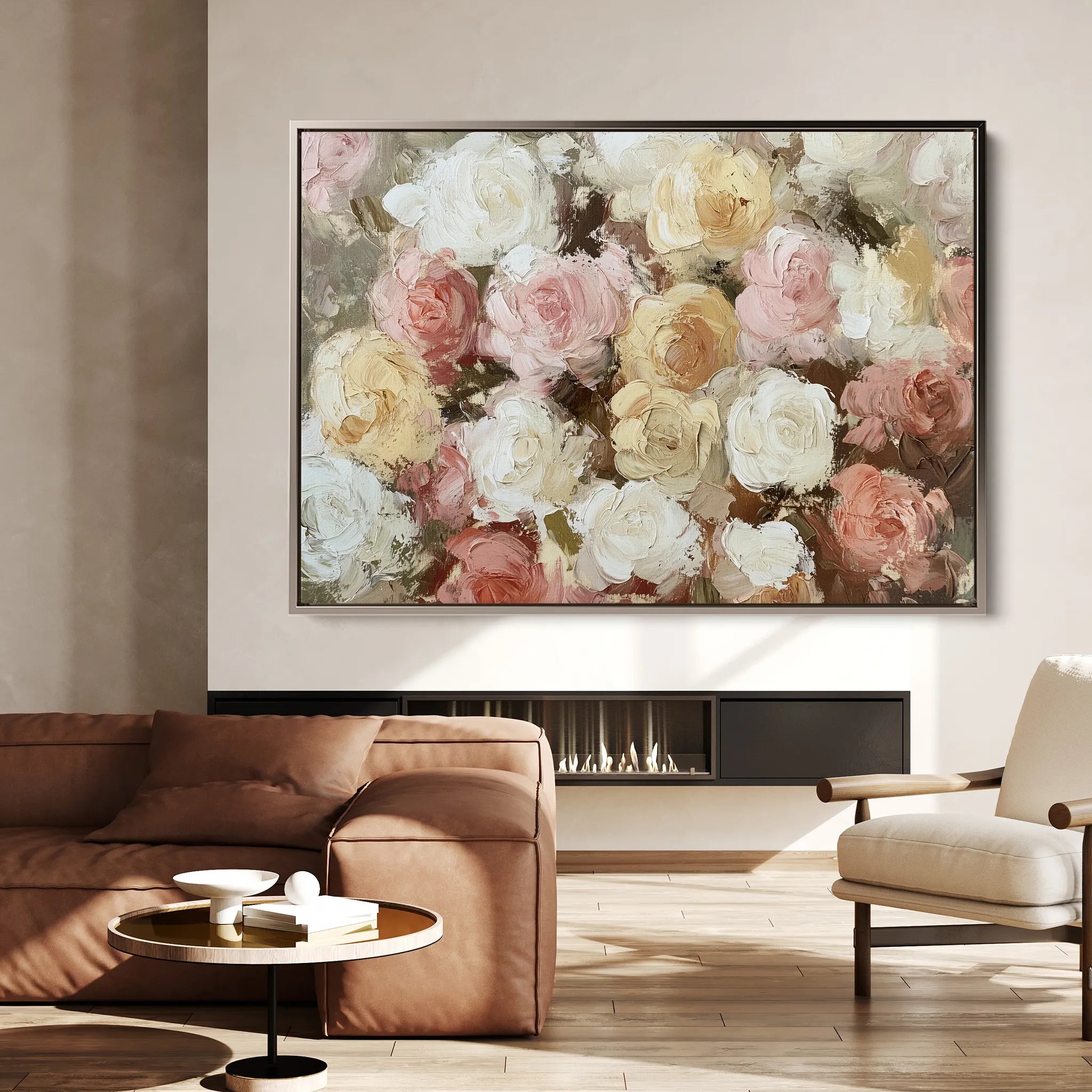 Floral Canvas Wall Art WAD779-F 90 x 60 cm / Stretched on hidden frame