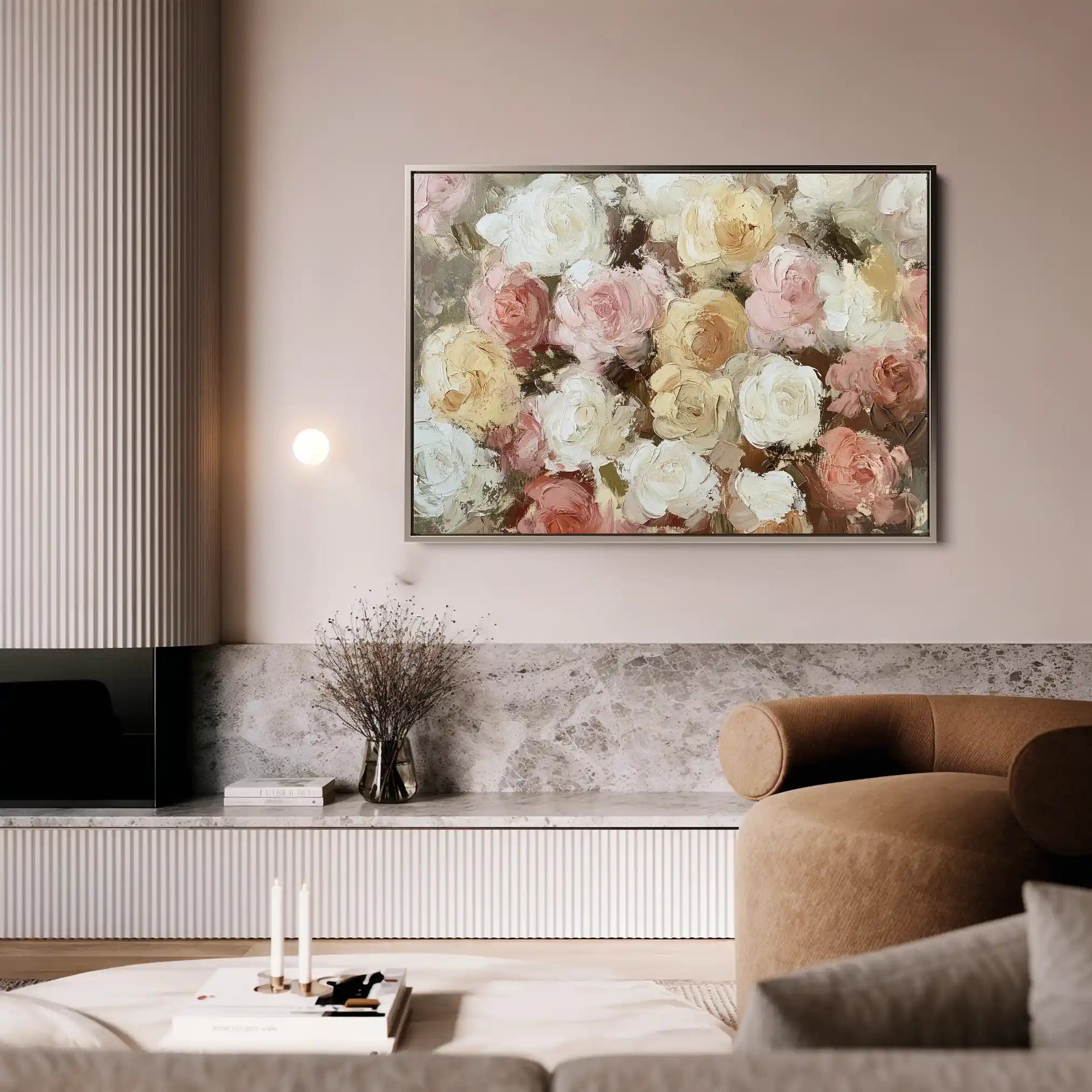 Floral Canvas Wall Art WAD779-F 90 x 60 cm / Stretched on hidden frame