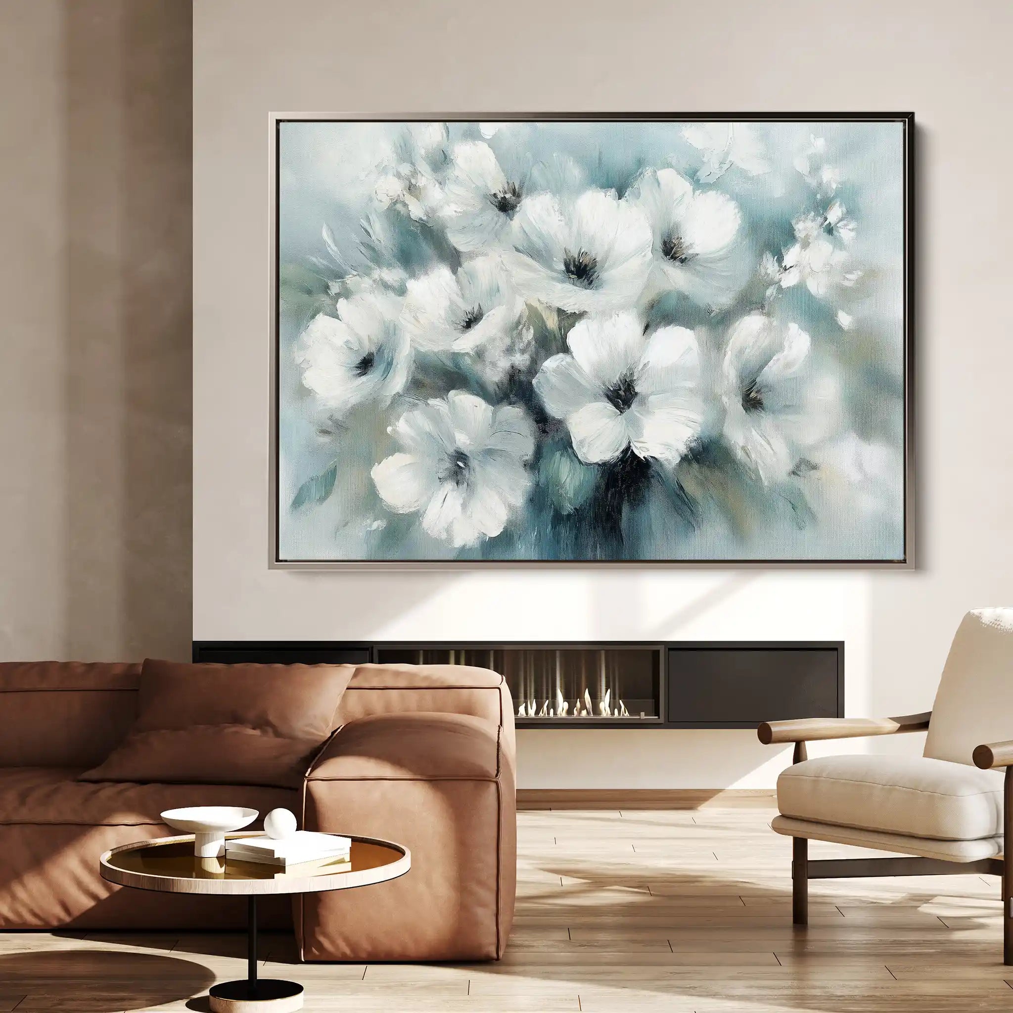 Floral Canvas Wall Art WAD781-F 90 x 60 cm / Stretched on hidden frame