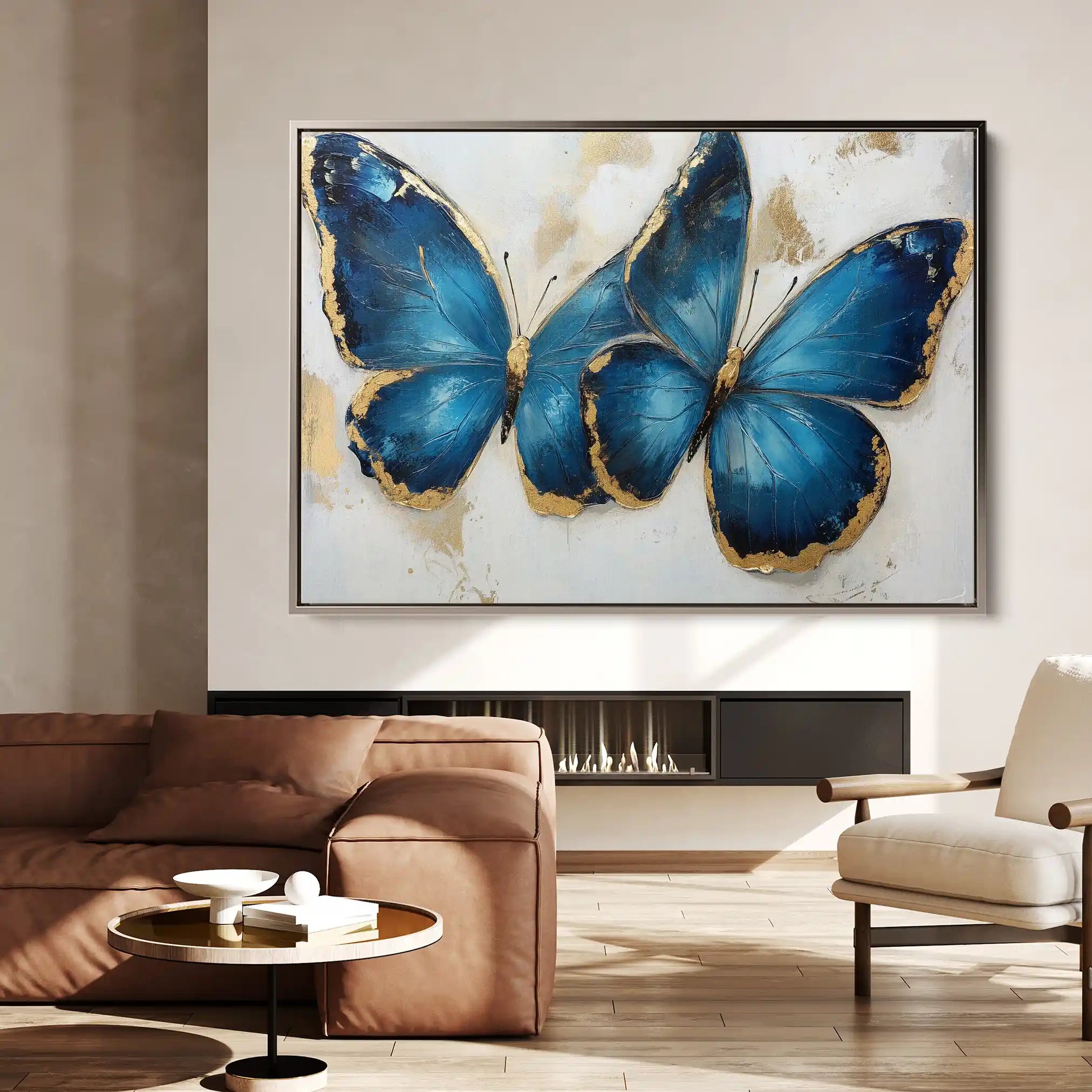 Floral Canvas Wall Art WAD782-F 90 x 60 cm / Stretched on hidden frame