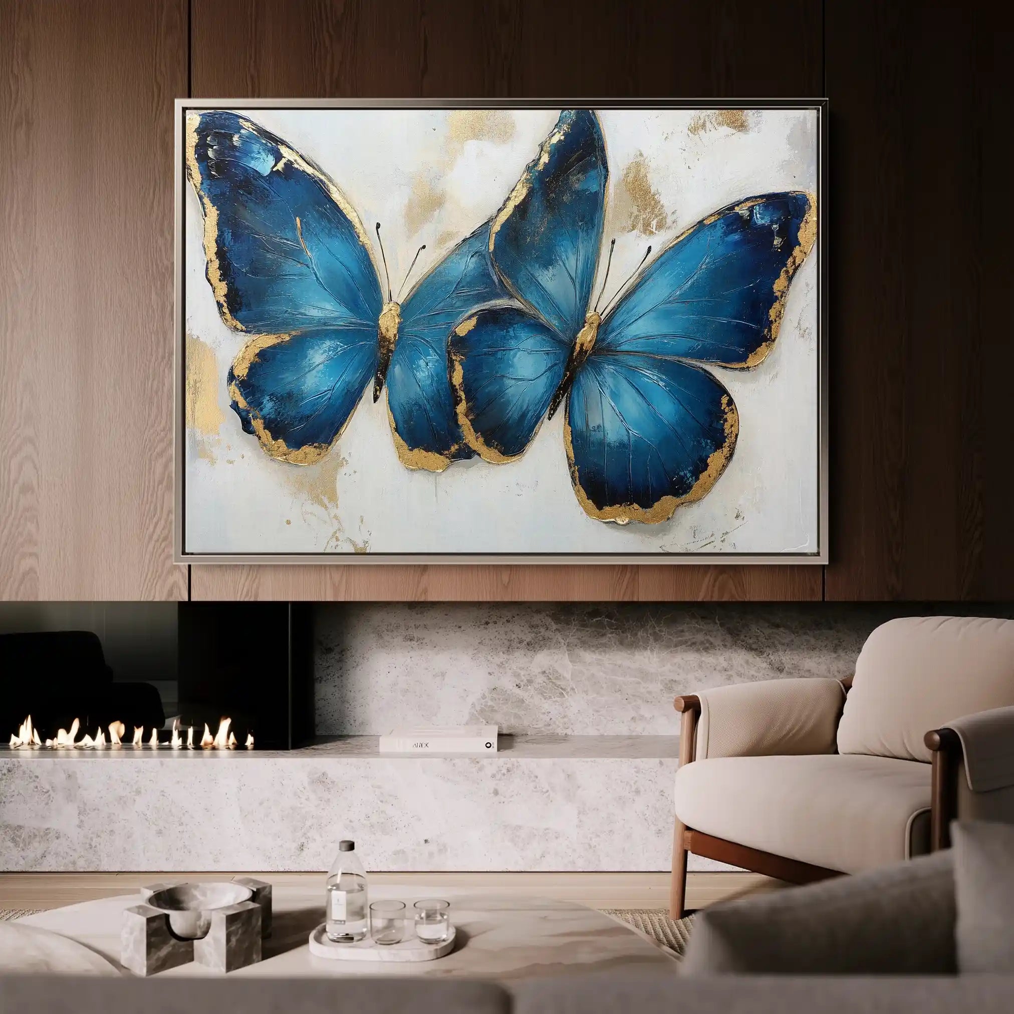 Floral Canvas Wall Art WAD782-F 90 x 60 cm / Stretched on hidden frame