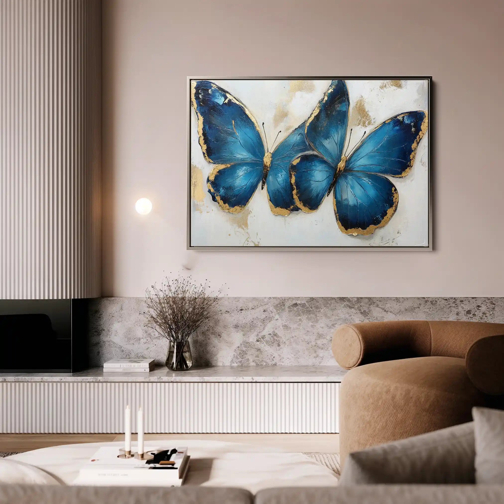 Floral Canvas Wall Art WAD782-F 90 x 60 cm / Stretched on hidden frame