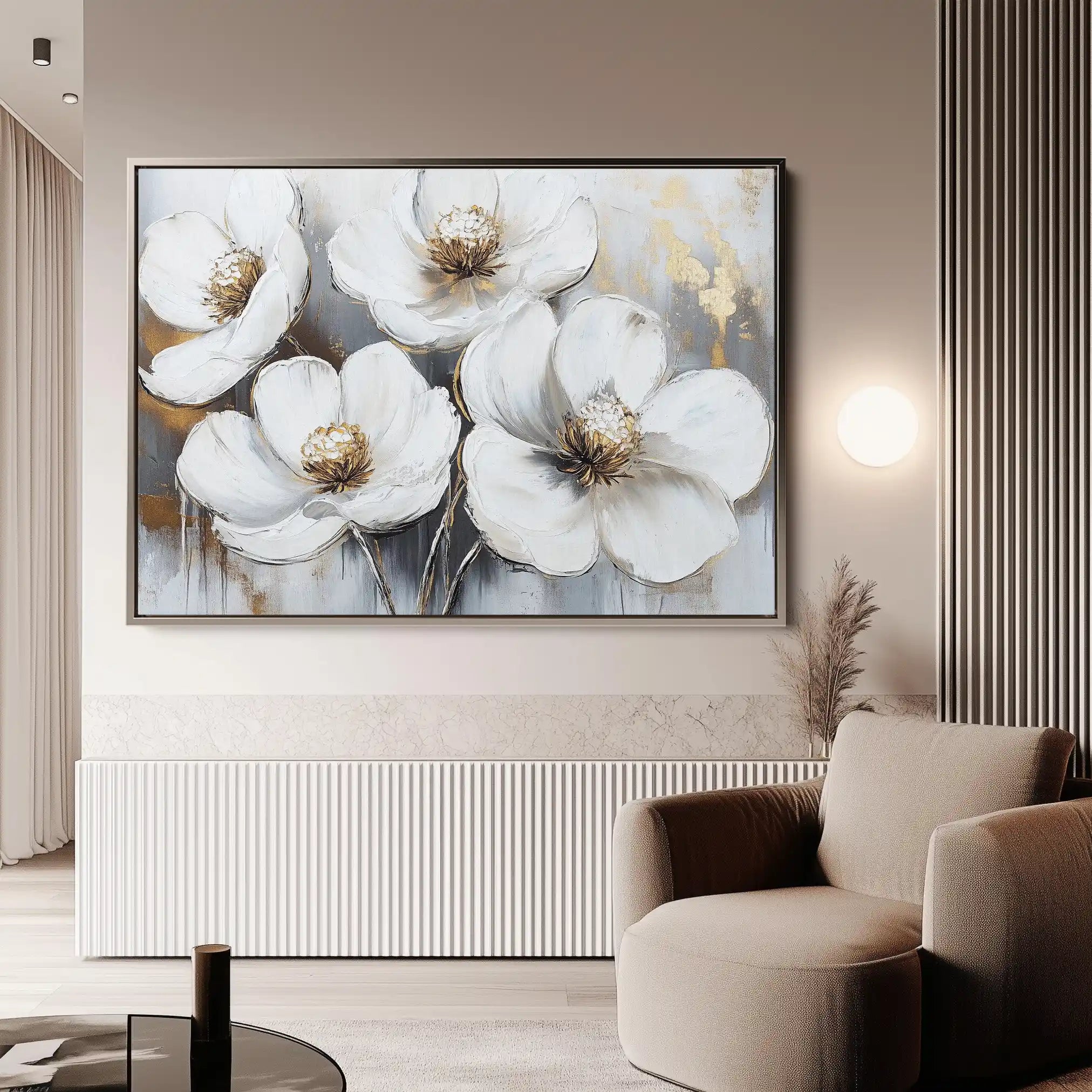 Floral Canvas Wall Art WAD783-F 90 x 60 cm / Stretched on hidden frame