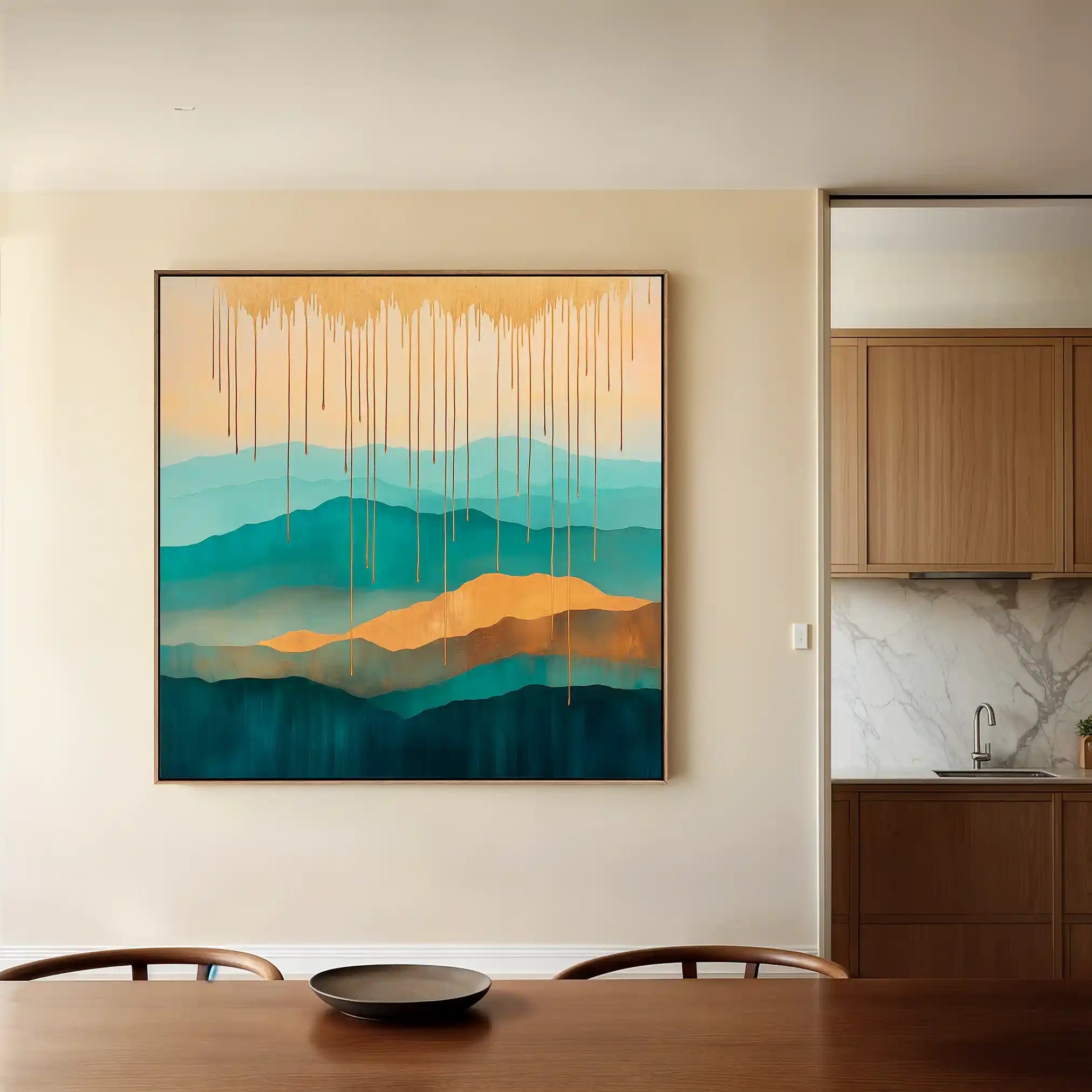 Abstract 785 Canvas Art 60 x 60 cm / Stretched on hidden frame