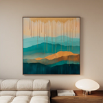 Abstract 785 Canvas Art 60 x 60 cm / Stretched on hidden frame