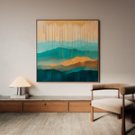 Abstract 785 Canvas Art 60 x 60 cm / Stretched on hidden frame