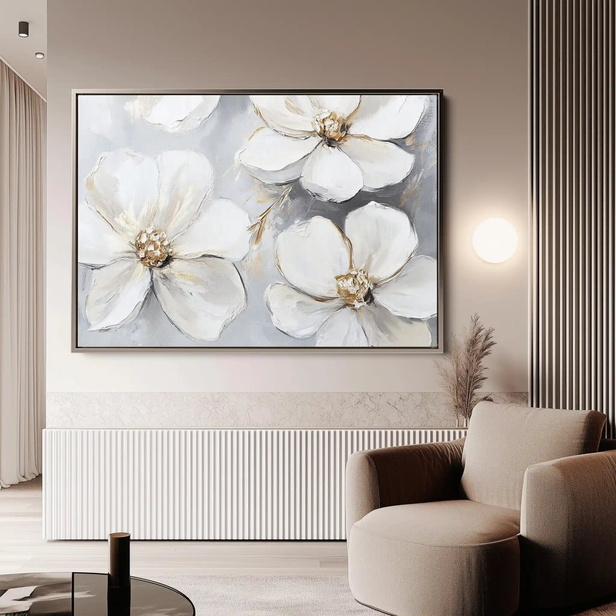 Floral Canvas Wall Art WAD785-F 90 x 60 cm / Stretched on hidden frame