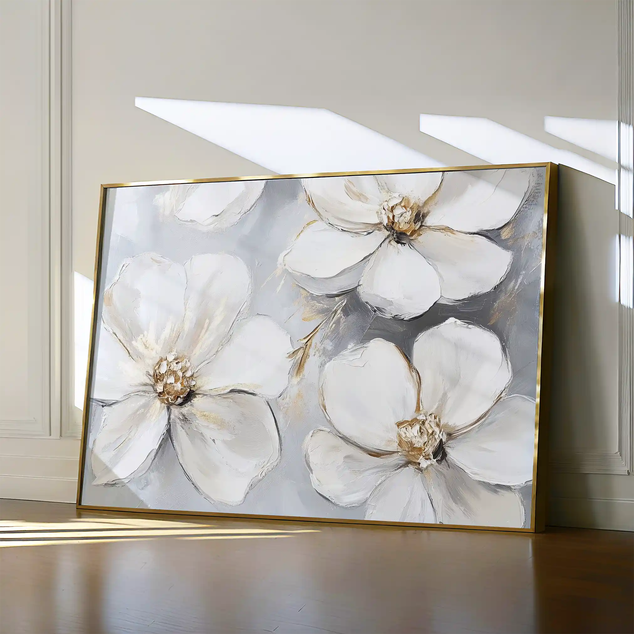 Floral Canvas Wall Art WAD785-F 90 x 60 cm / Stretched on hidden frame