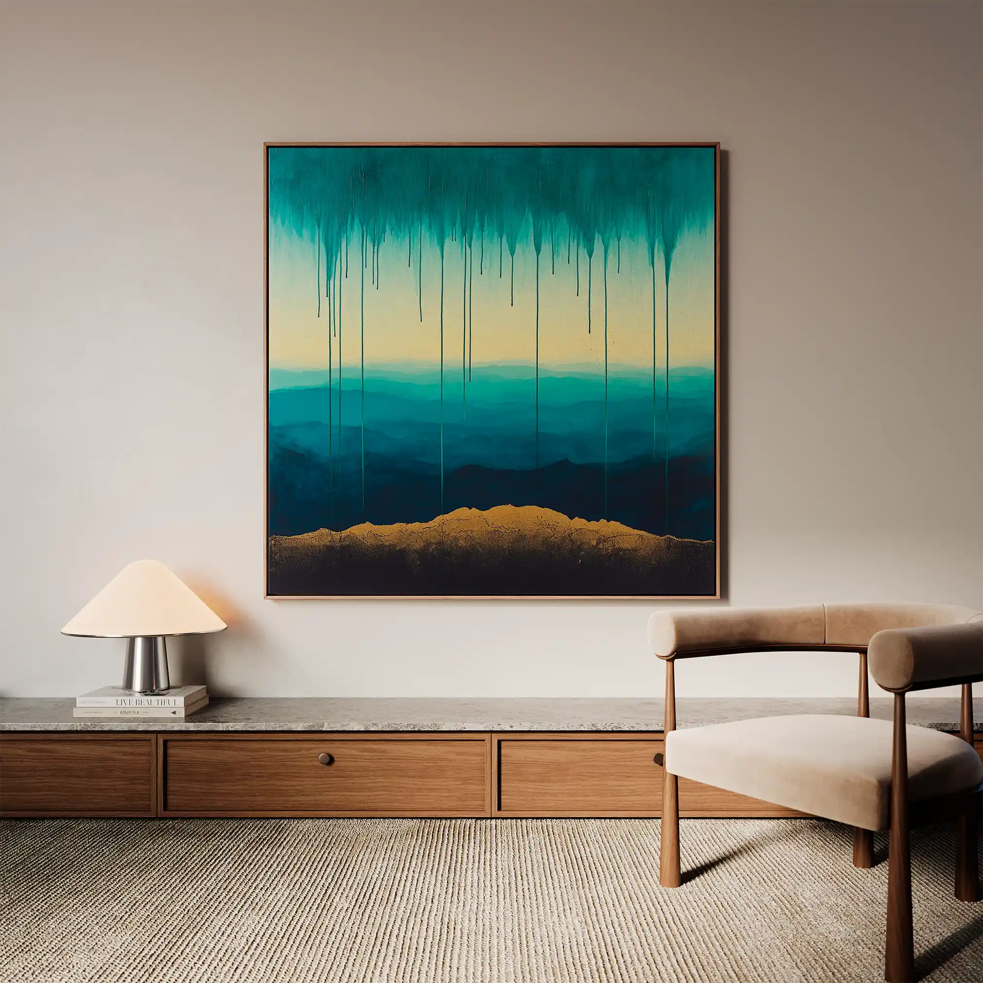 Abstract 786 Canvas Art 60 x 60 cm / Stretched on hidden frame