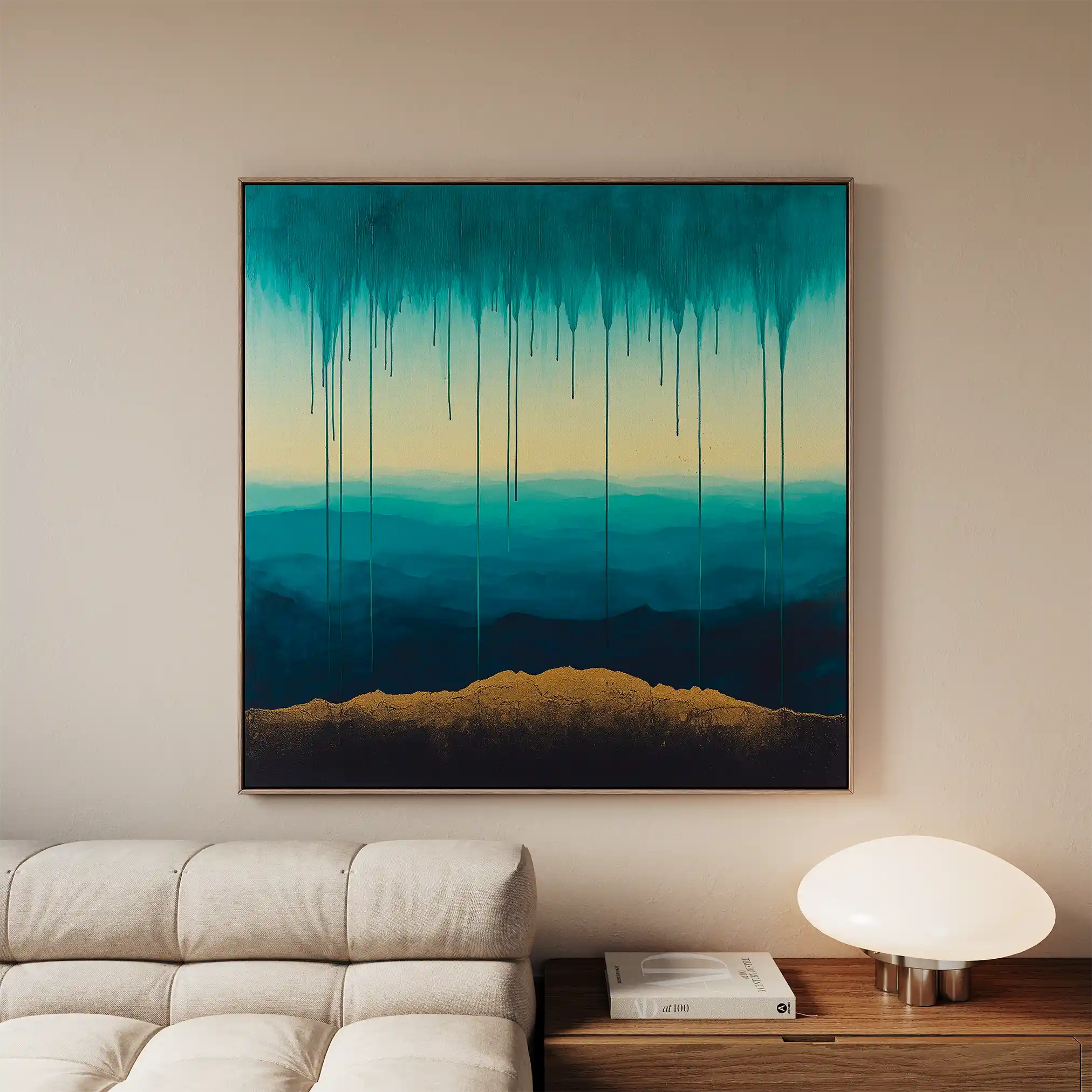 Abstract 786 Canvas Art 60 x 60 cm / Stretched on hidden frame