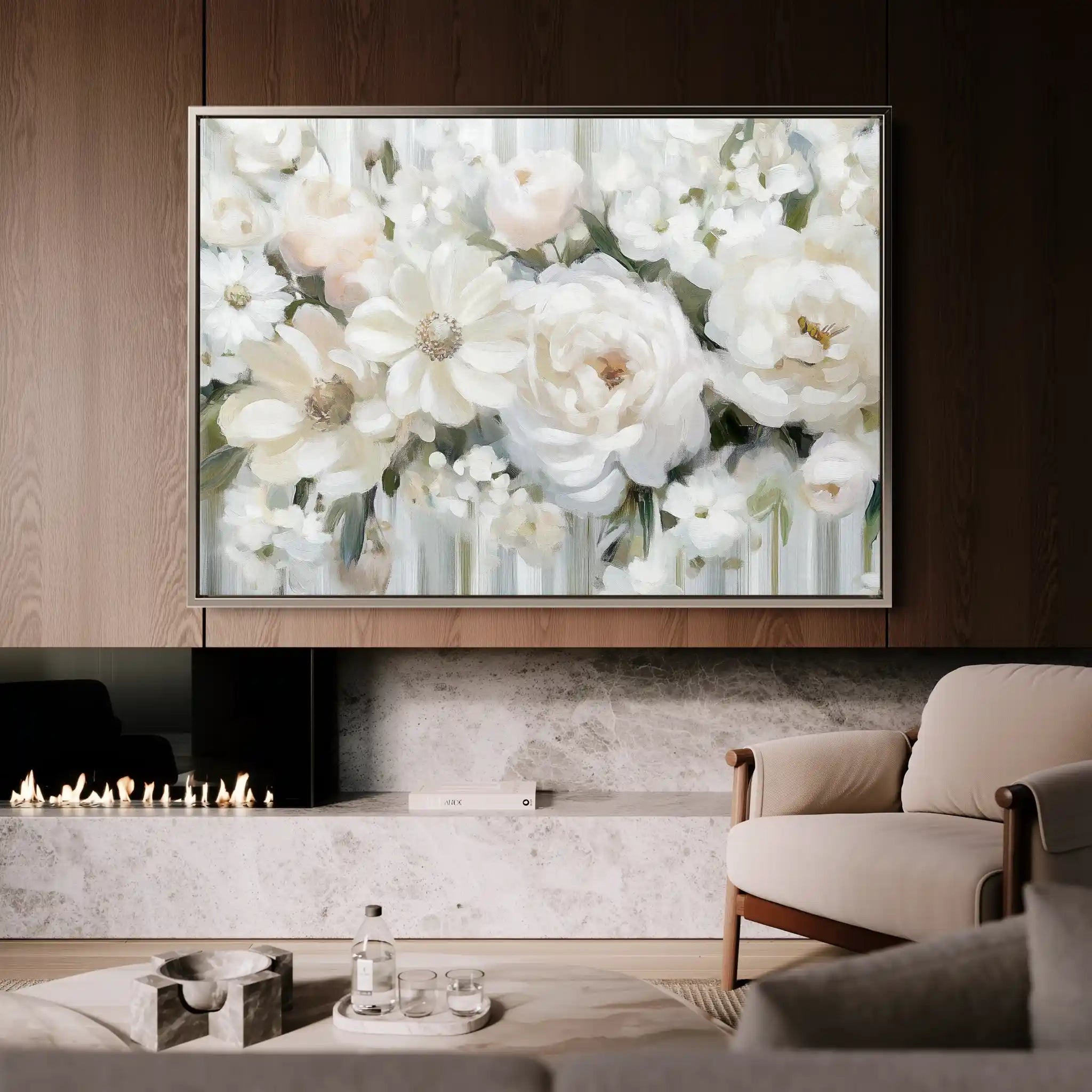 Floral Canvas Wall Art WAD786-F 90 x 60 cm / Stretched on hidden frame