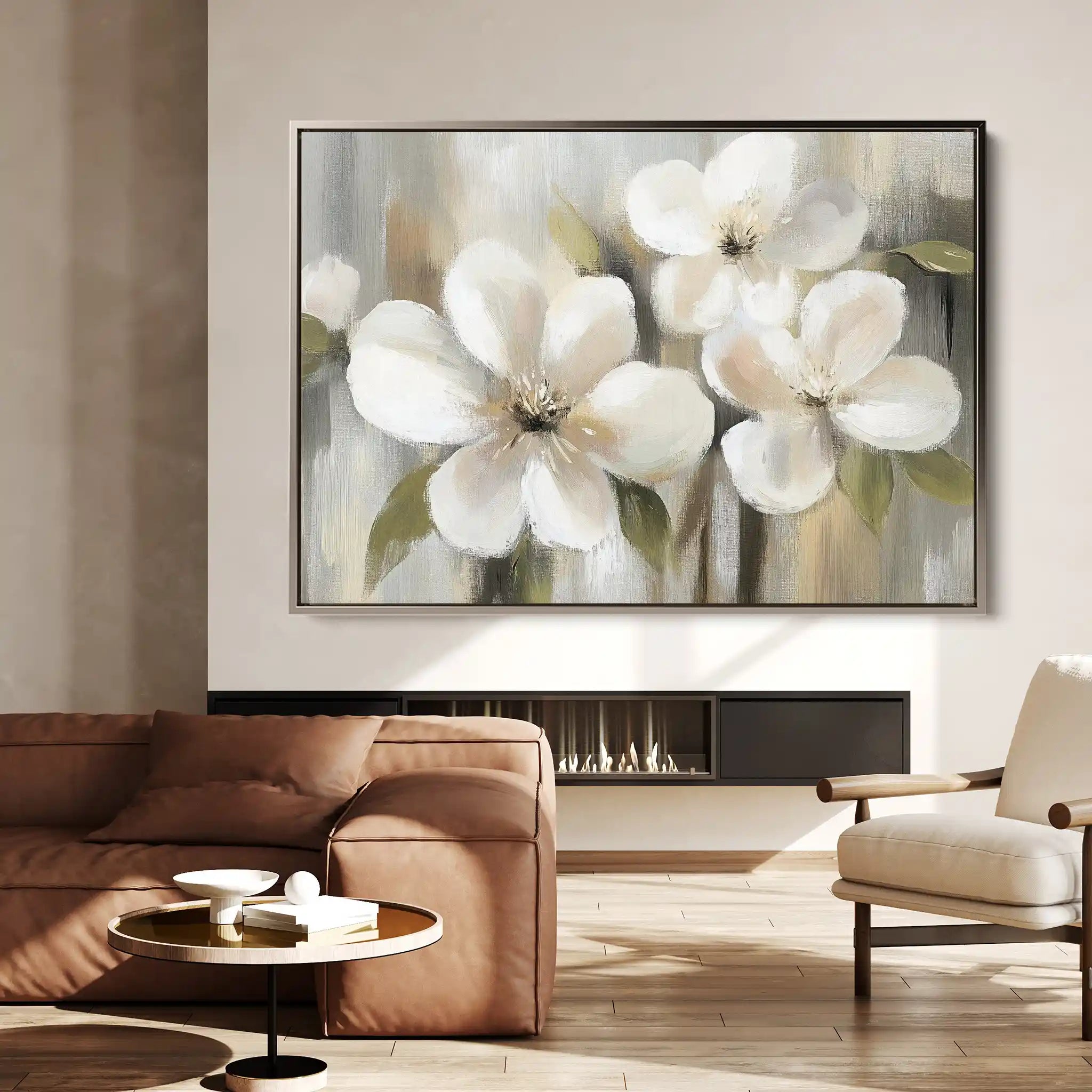 Floral Canvas Wall Art WAD787-F 90 x 60 cm / Stretched on hidden frame