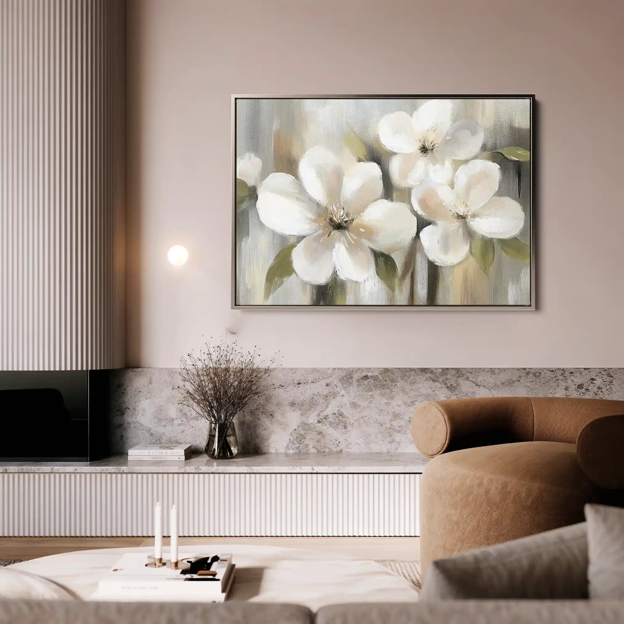 Floral Canvas Wall Art WAD787-F 90 x 60 cm / Stretched on hidden frame