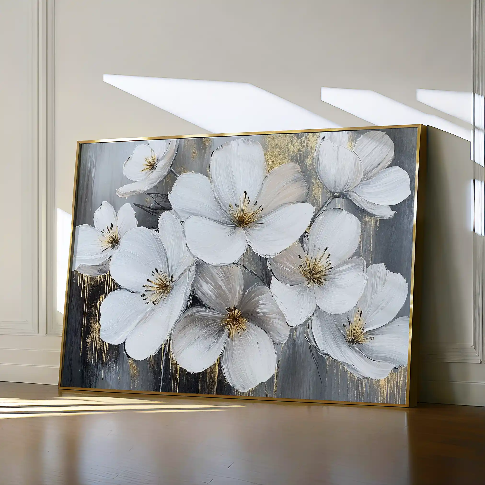 Floral Canvas Wall Art WAD792-F 90 x 60 cm / Stretched on hidden frame