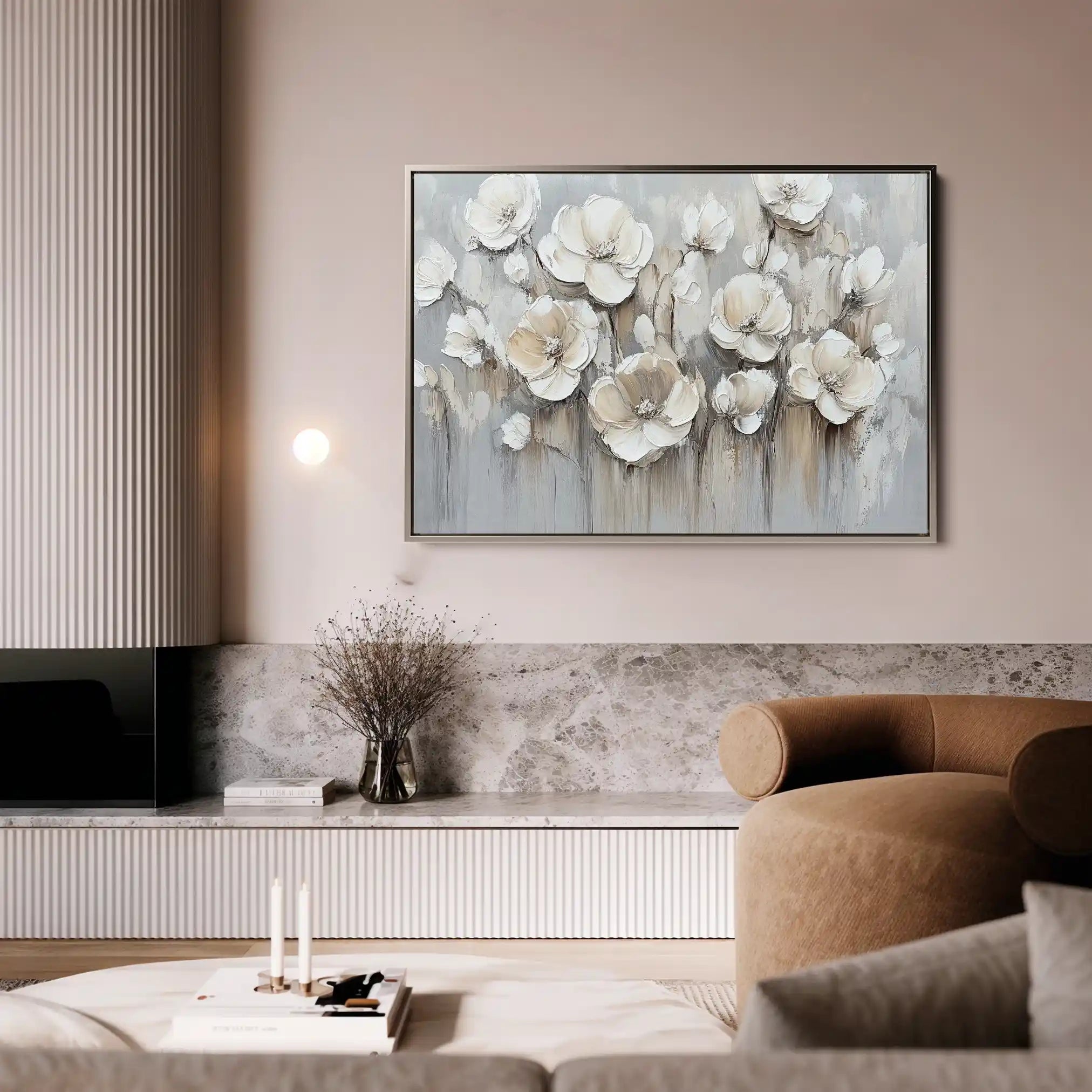 Floral Canvas Wall Art WAD793-F 90 x 60 cm / Stretched on hidden frame