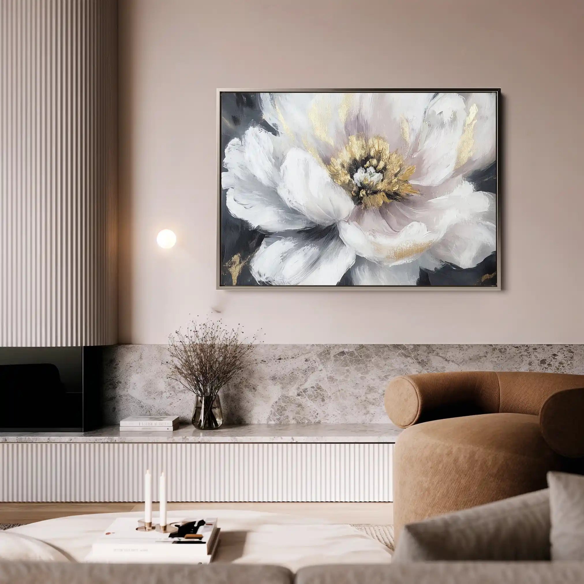 Floral Canvas Wall Art WAD794-F 90 x 60 cm / Stretched on hidden frame
