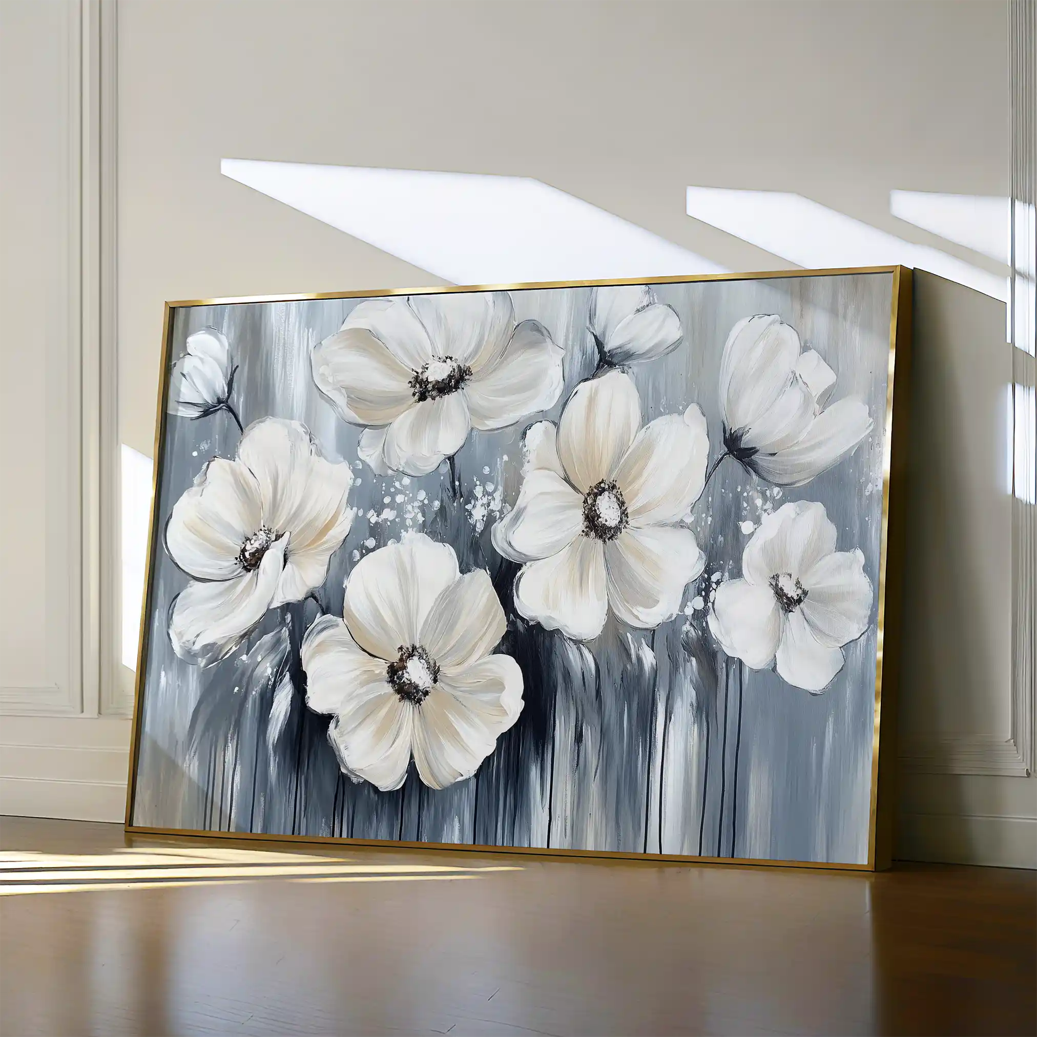 Floral Canvas Wall Art WAD795-F 90 x 60 cm / Stretched on hidden frame
