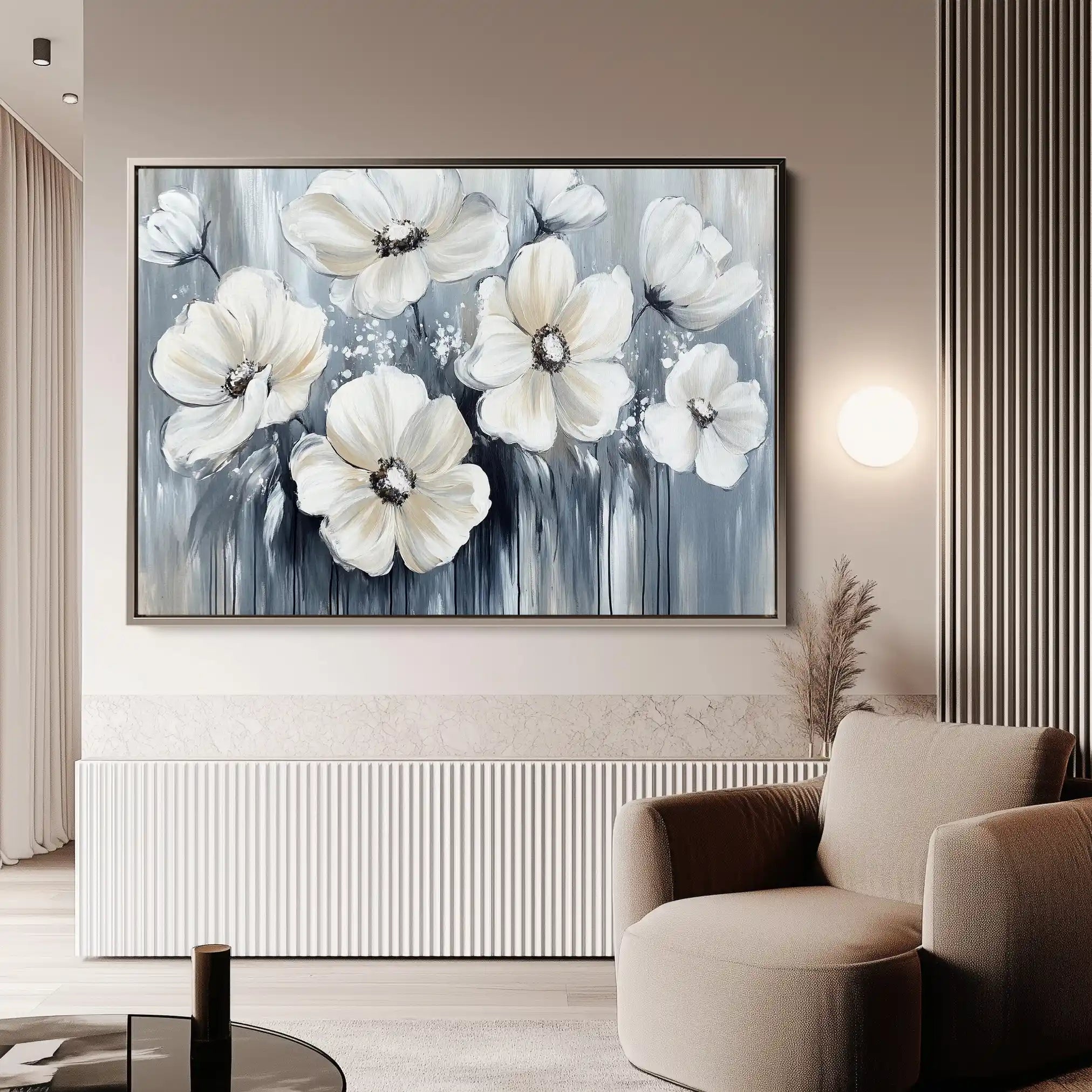 Floral Canvas Wall Art WAD795-F 90 x 60 cm / Stretched on hidden frame