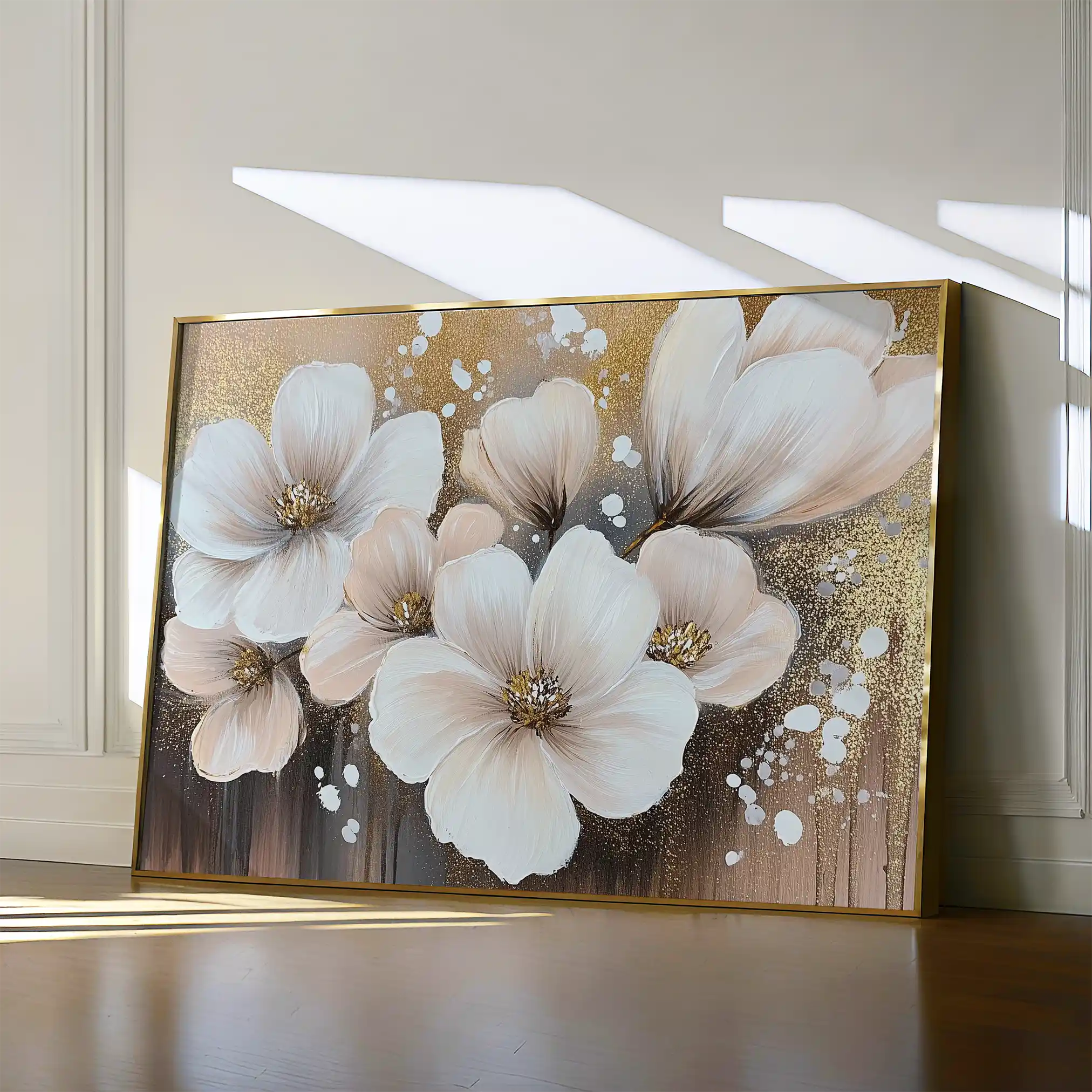 Floral Canvas Wall Art WAD797-F 90 x 60 cm / Stretched on hidden frame