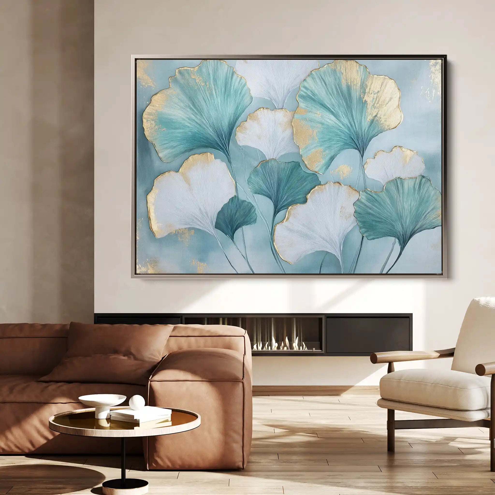 Floral Canvas Wall Art WAD798-F 90 x 60 cm / Stretched on hidden frame