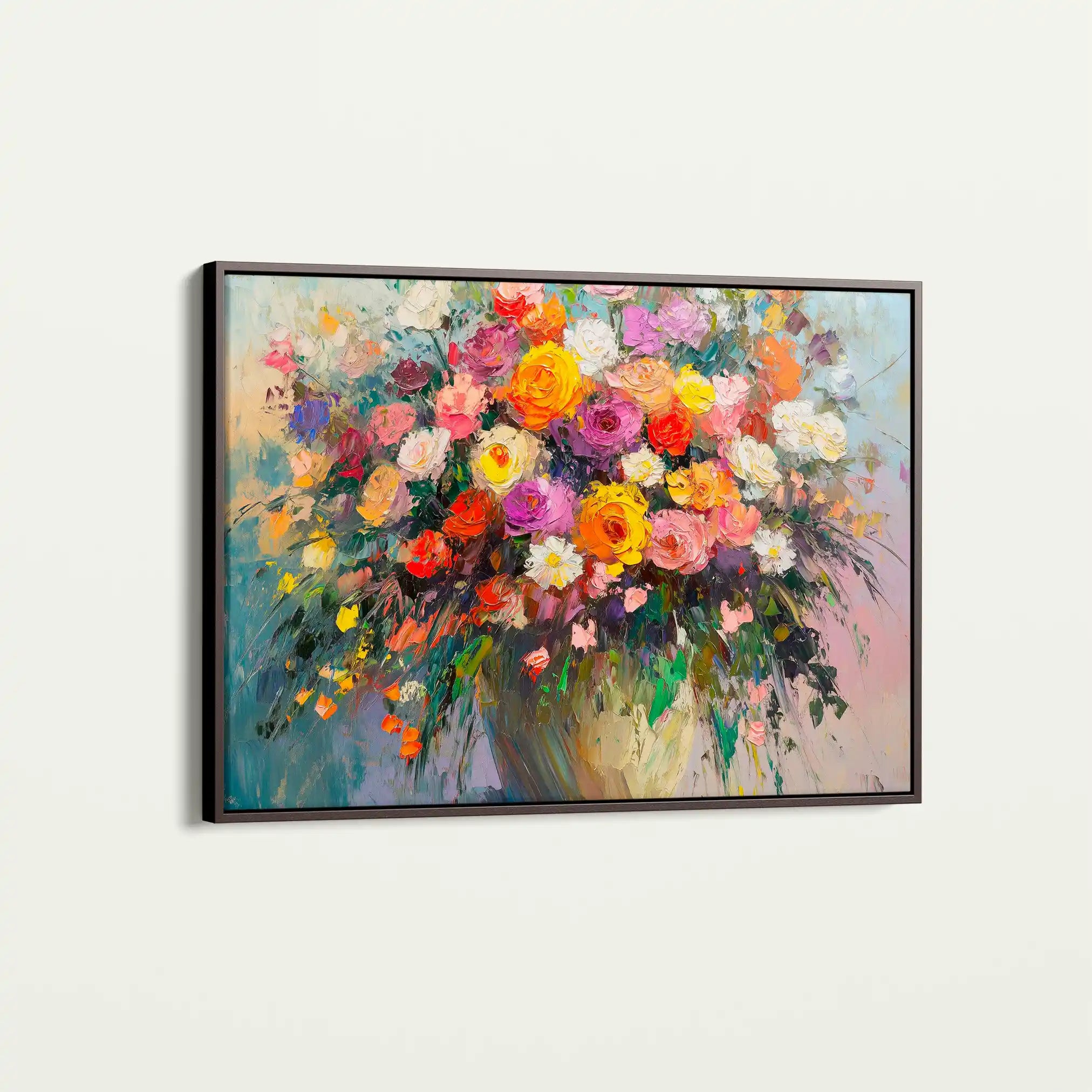 Floral Canvas Wall Art WAD801-F 90 x 60 cm / Stretched on hidden frame