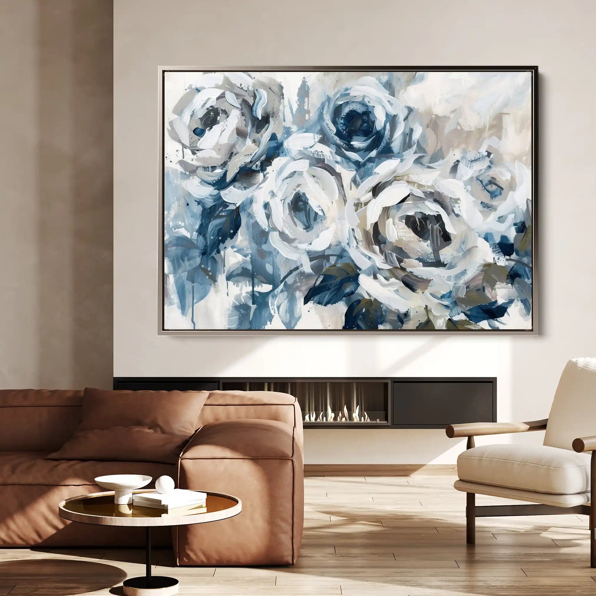 Floral Canvas Wall Art WAD802-F 90 x 60 cm / Stretched on hidden frame