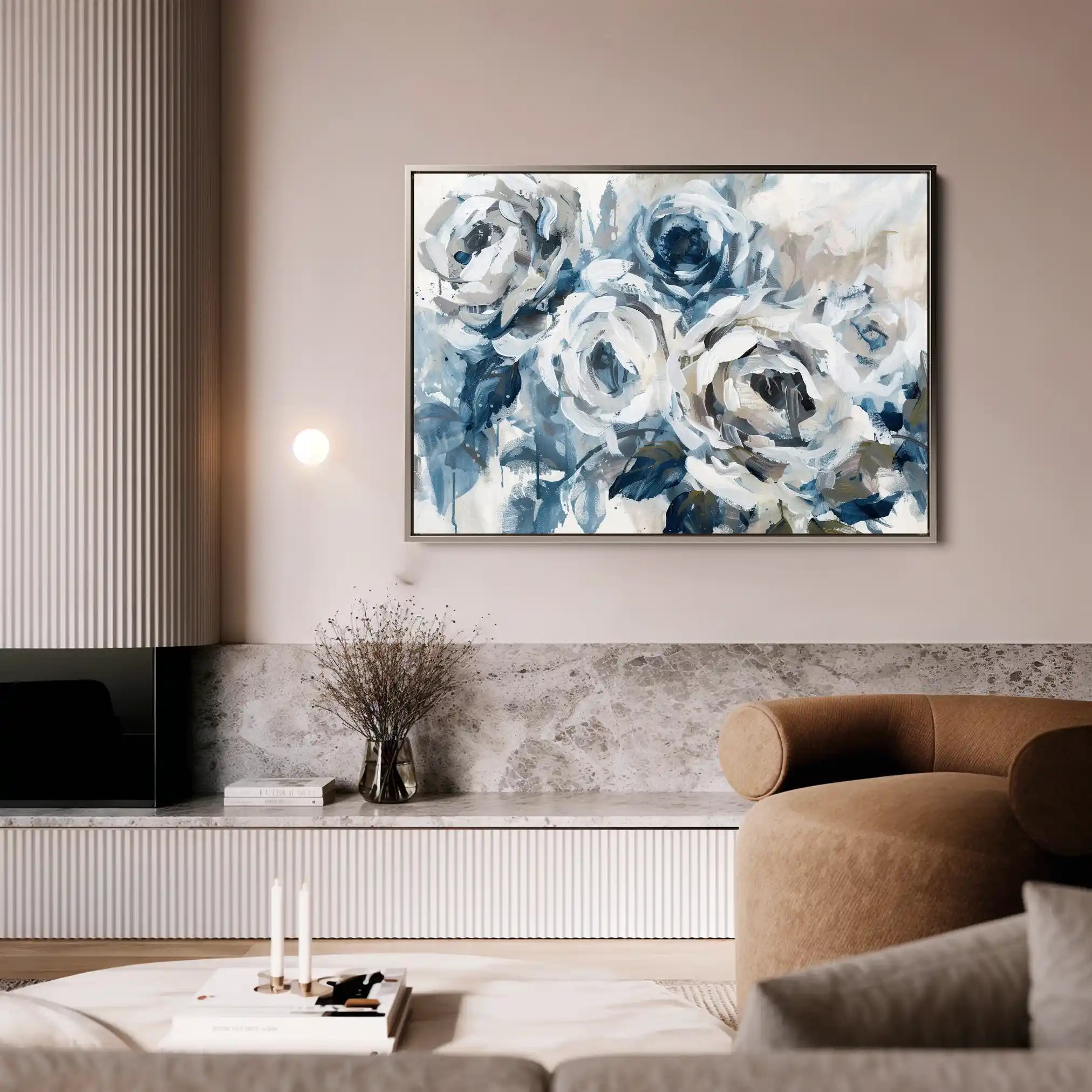 Floral Canvas Wall Art WAD802-F 90 x 60 cm / Stretched on hidden frame