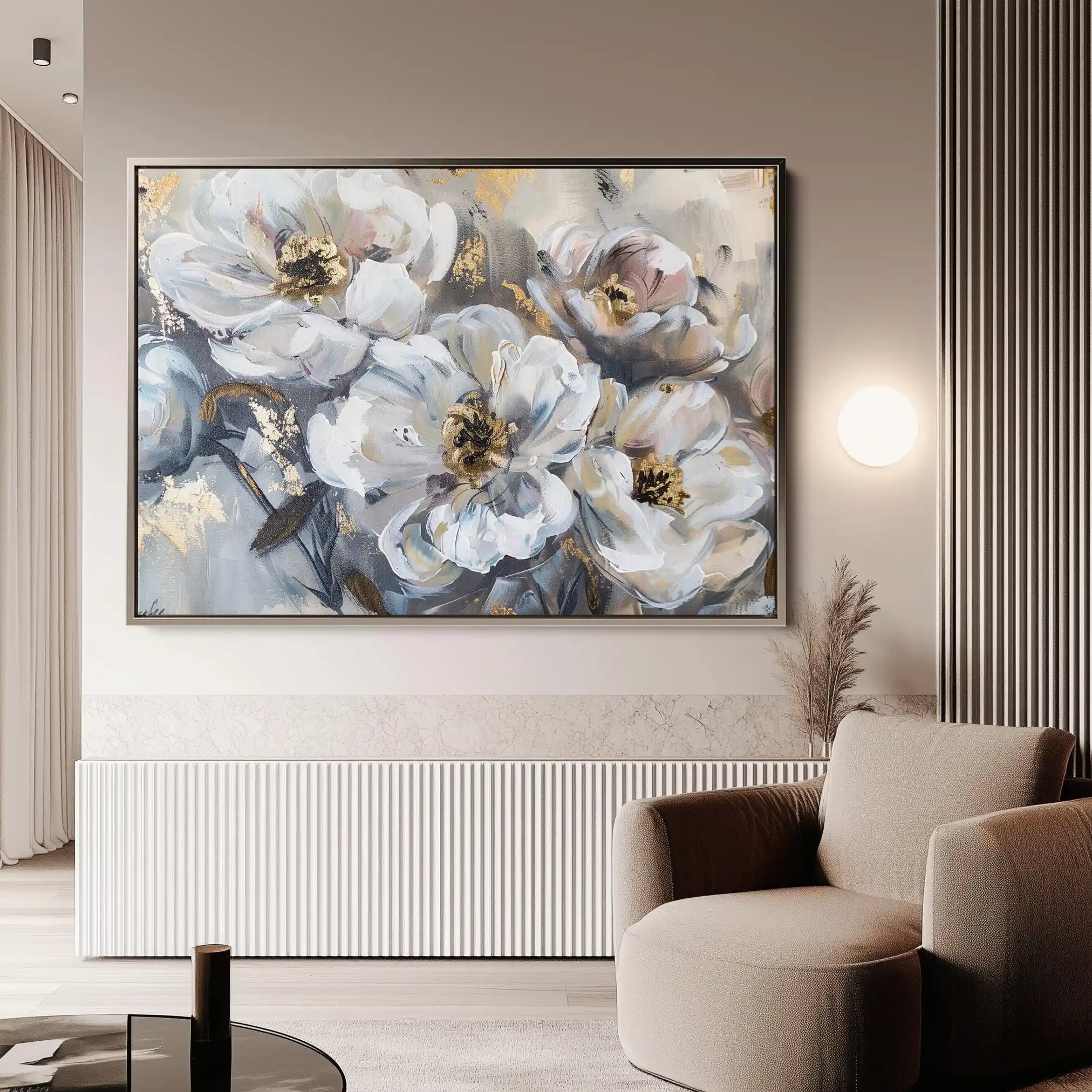 Floral Canvas Wall Art WAD803-F 90 x 60 cm / Stretched on hidden frame