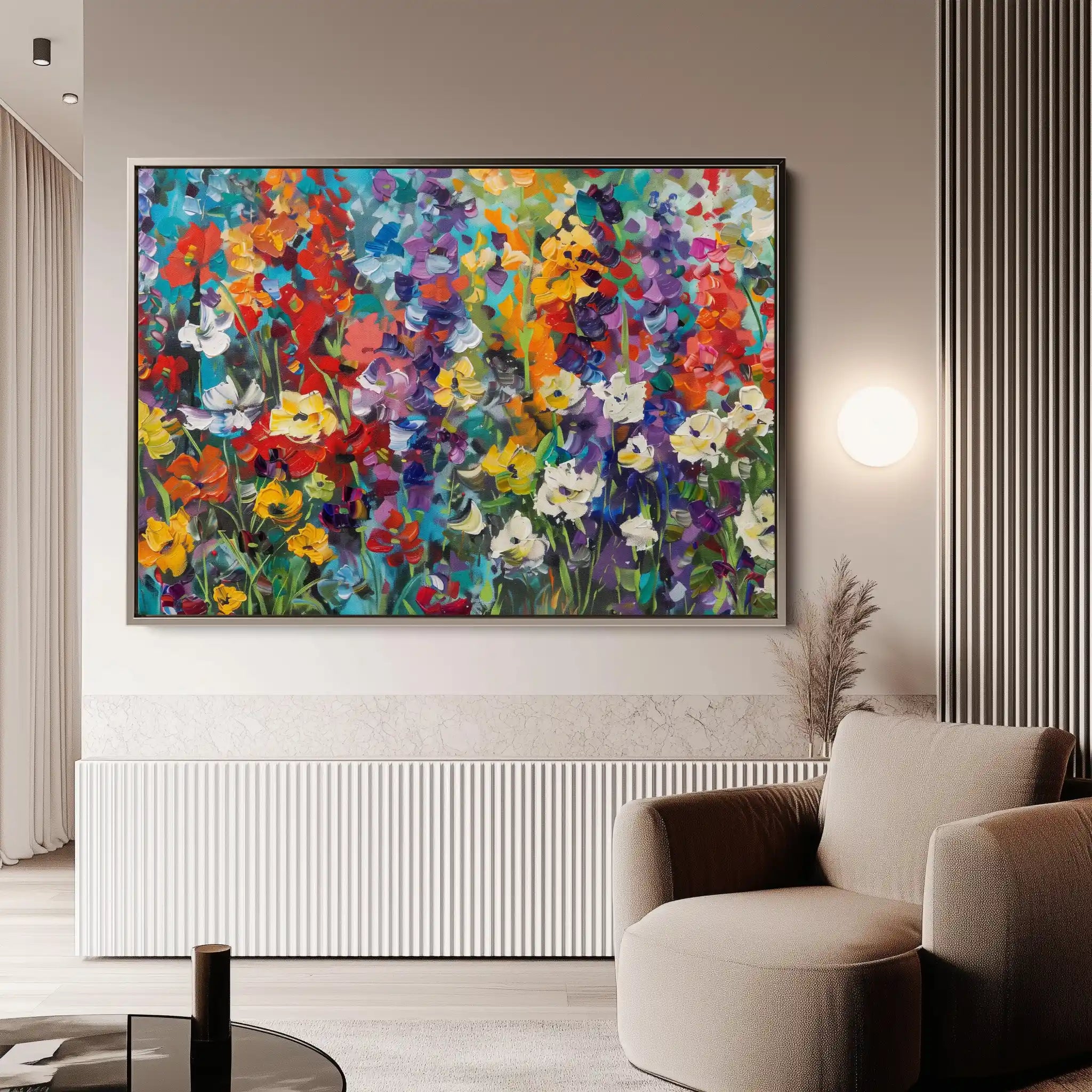 Floral Canvas Wall Art WAD805-F 90 x 60 cm / Stretched on hidden frame