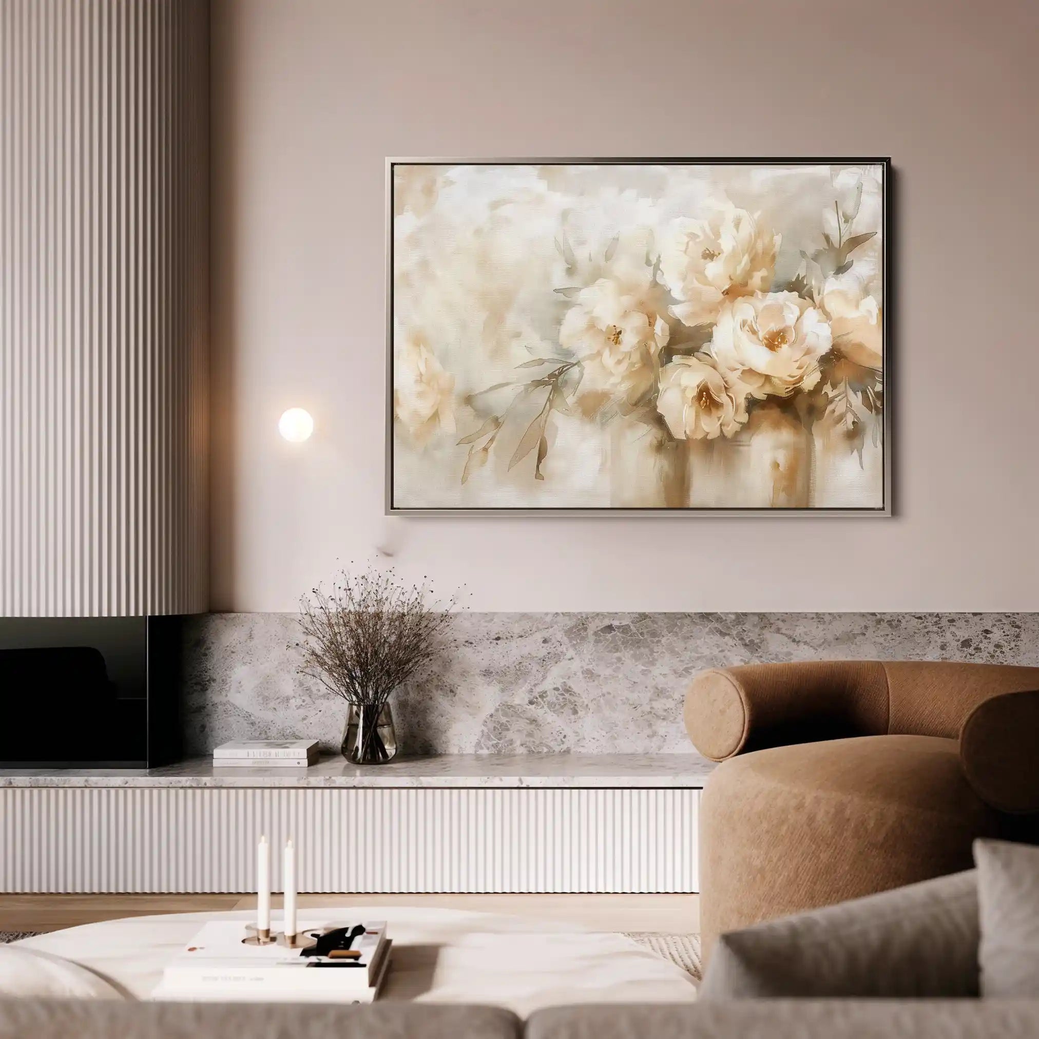 Floral Canvas Wall Art WAD806-F 90 x 60 cm / Stretched on hidden frame