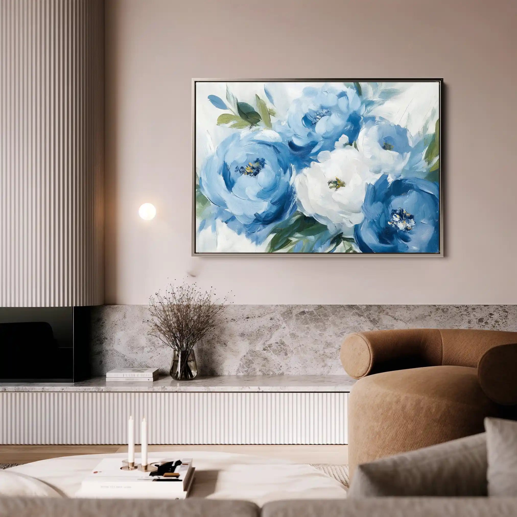 Floral Canvas Wall Art WAD811-F 90 x 60 cm / Stretched on hidden frame