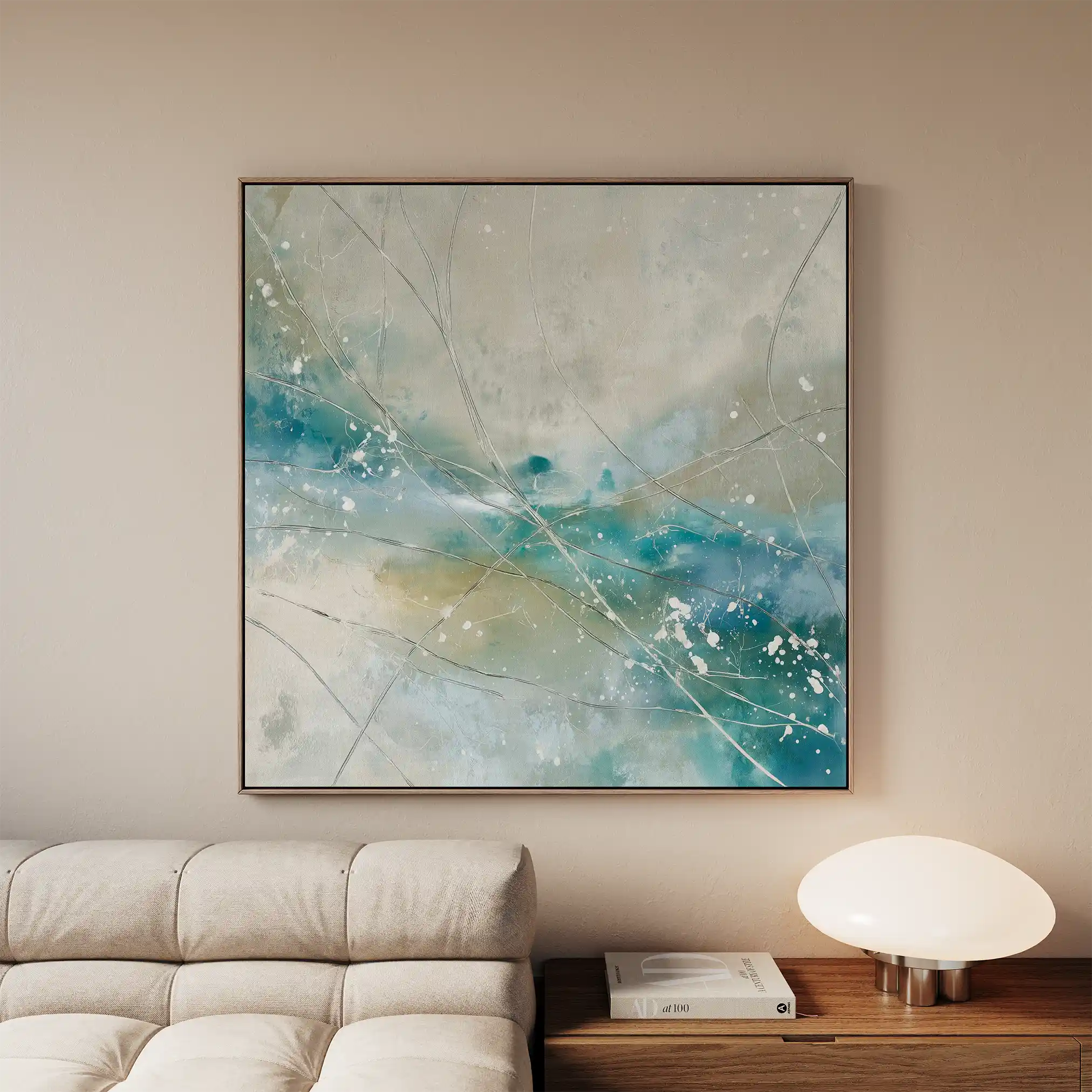 Abstract 817 Canvas Art 60 x 60 cm / Stretched on hidden frame