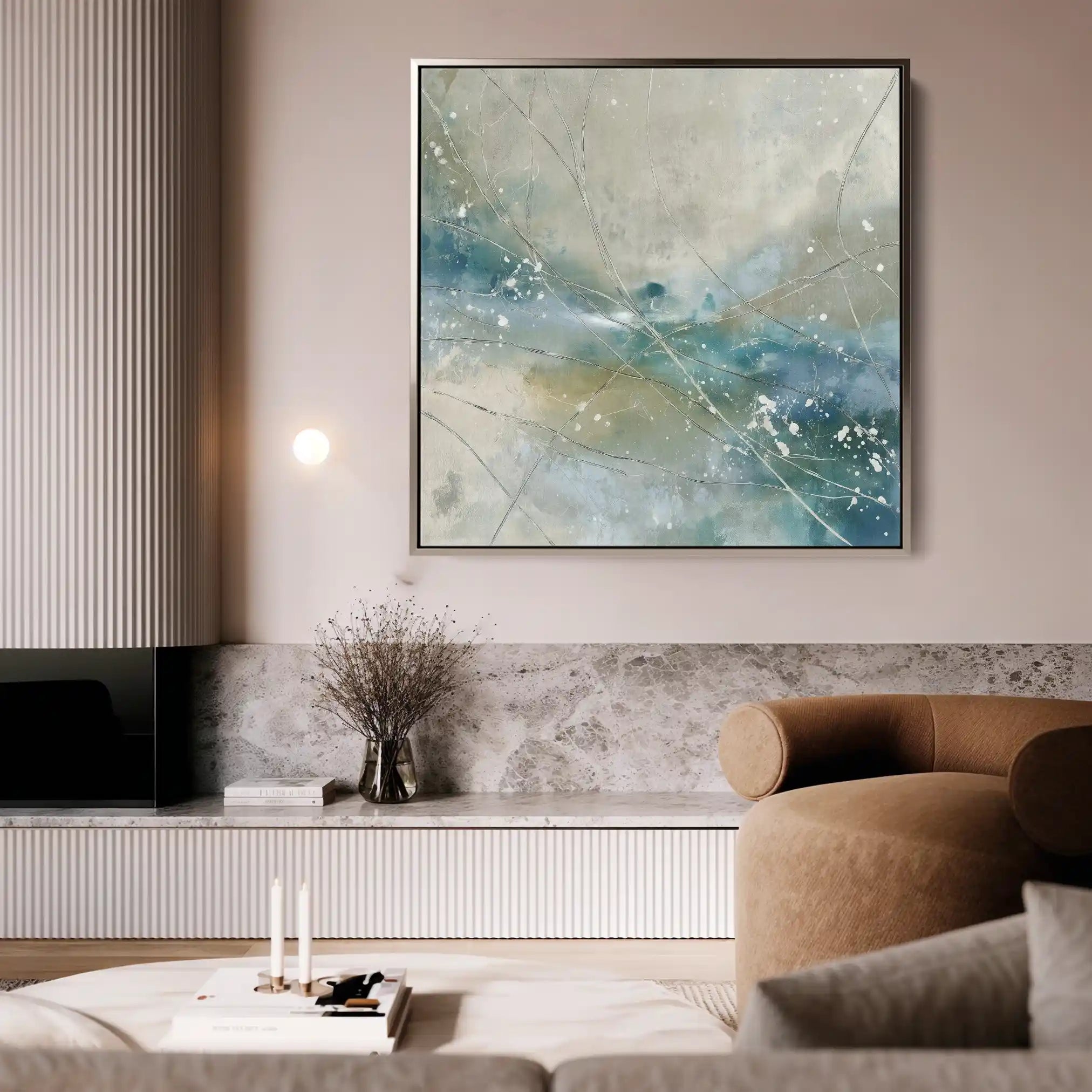 Abstract 817 Canvas Art 60 x 60 cm / Stretched on hidden frame