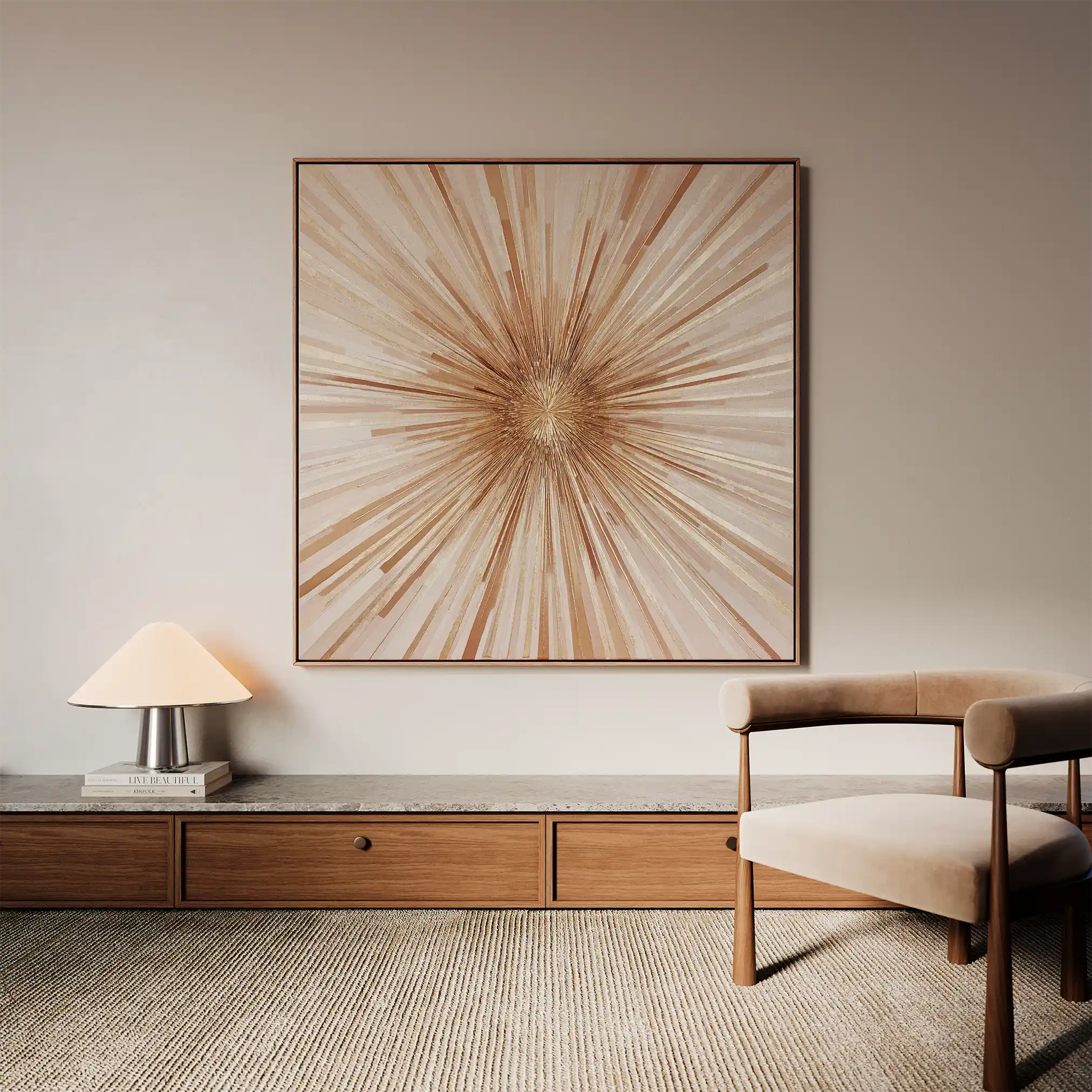 Abstract 818 Canvas Art 60 x 60 cm / Stretched on hidden frame