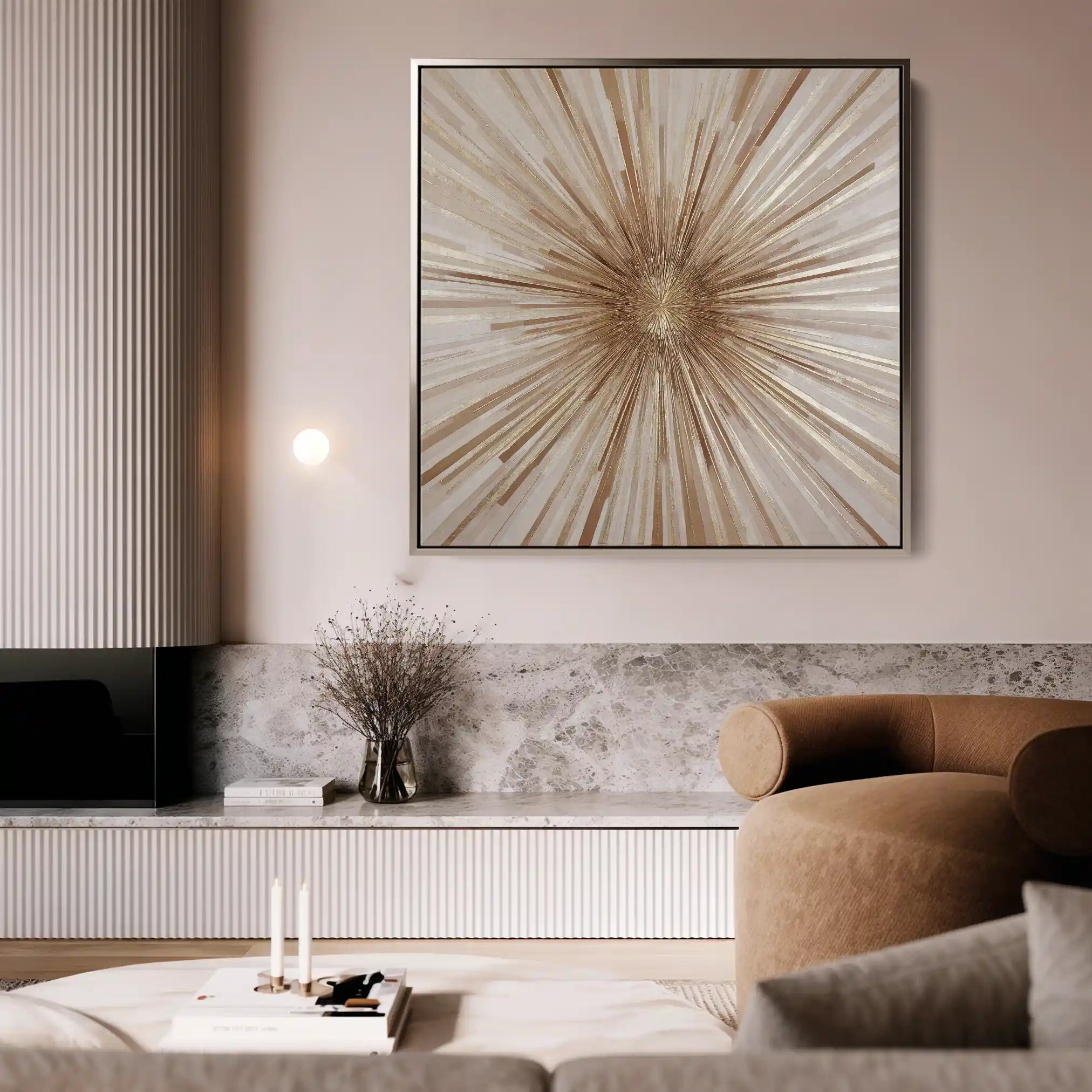 Abstract 818 Canvas Art 60 x 60 cm / Stretched on hidden frame