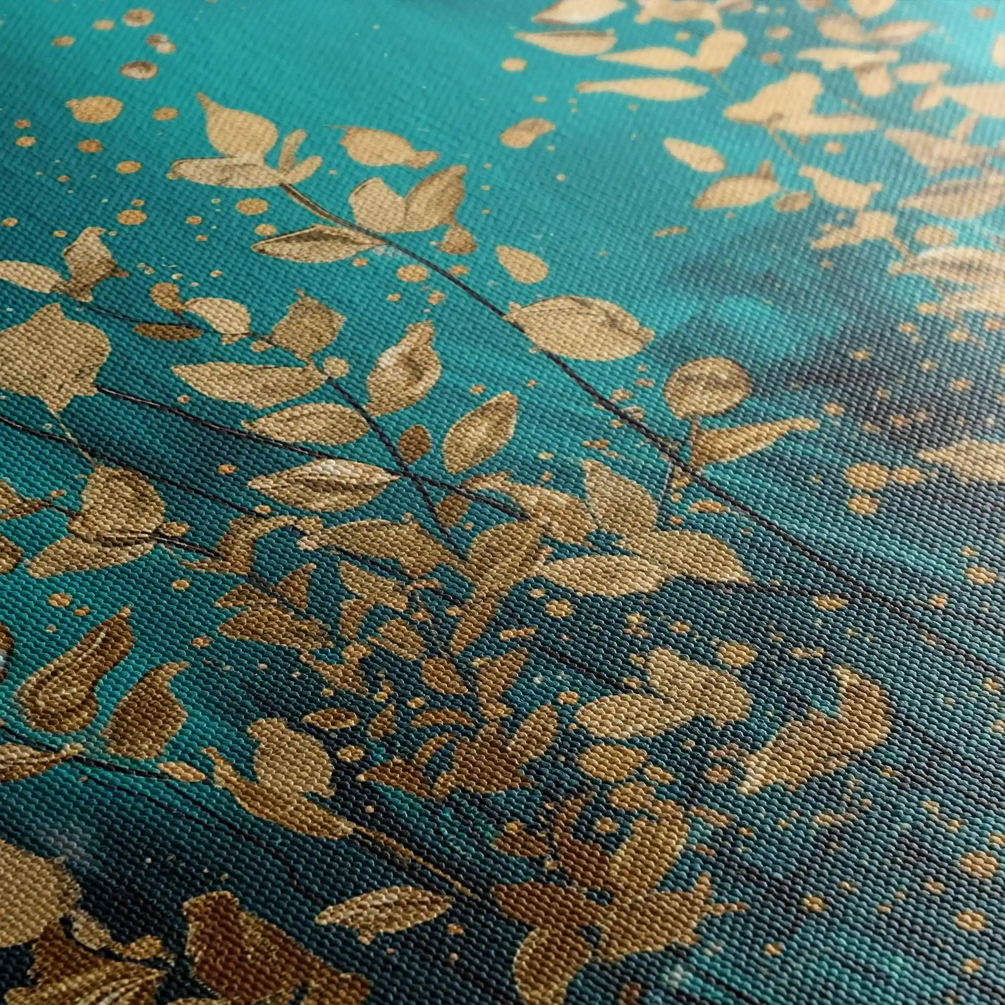 Floral Canvas Wall Art WAD819-F 90 x 60 cm / Stretched on hidden frame