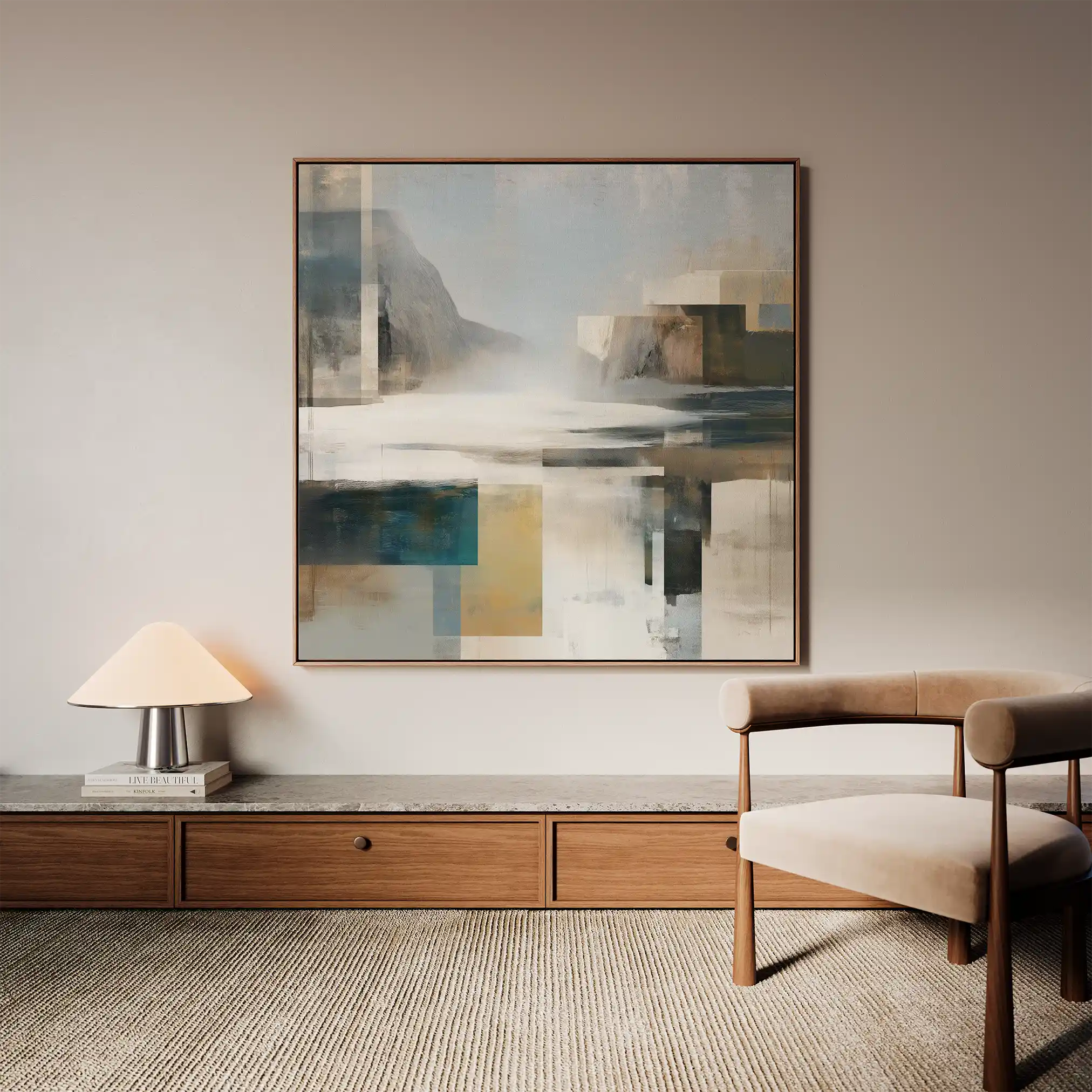 Abstract 823 Canvas Art 60 x 60 cm / Stretched on hidden frame