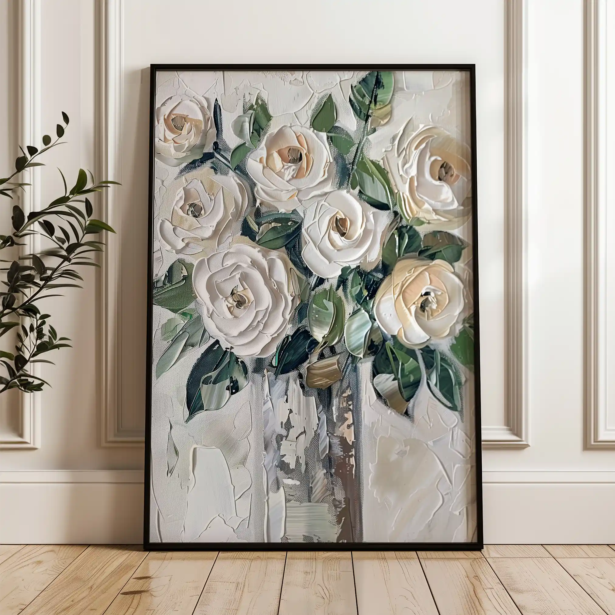 Floral Canvas Wall Art WAD824-F 90 x 60 cm / Stretched on hidden frame
