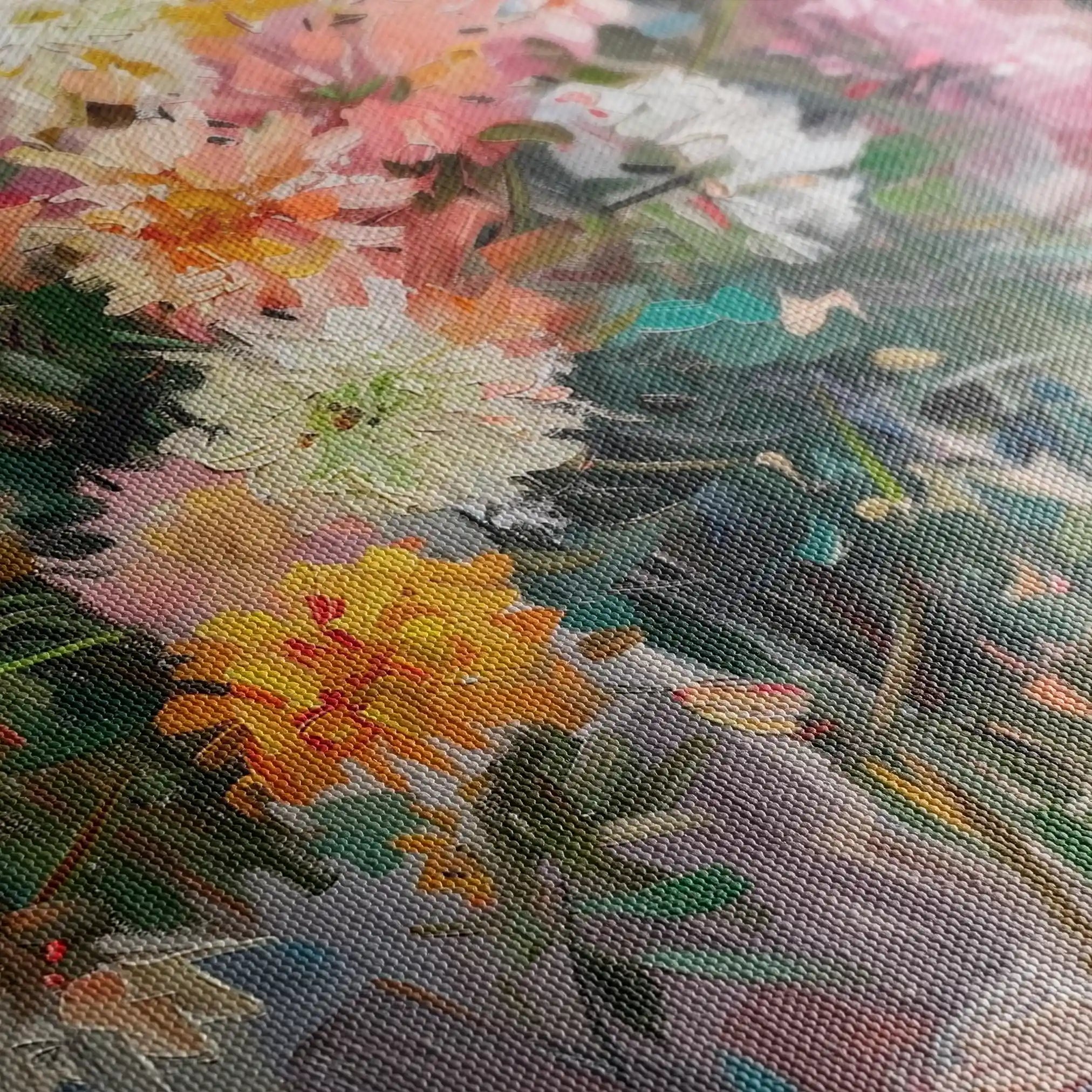 Floral Canvas Wall Art WAD825-F 90 x 60 cm / Stretched on hidden frame