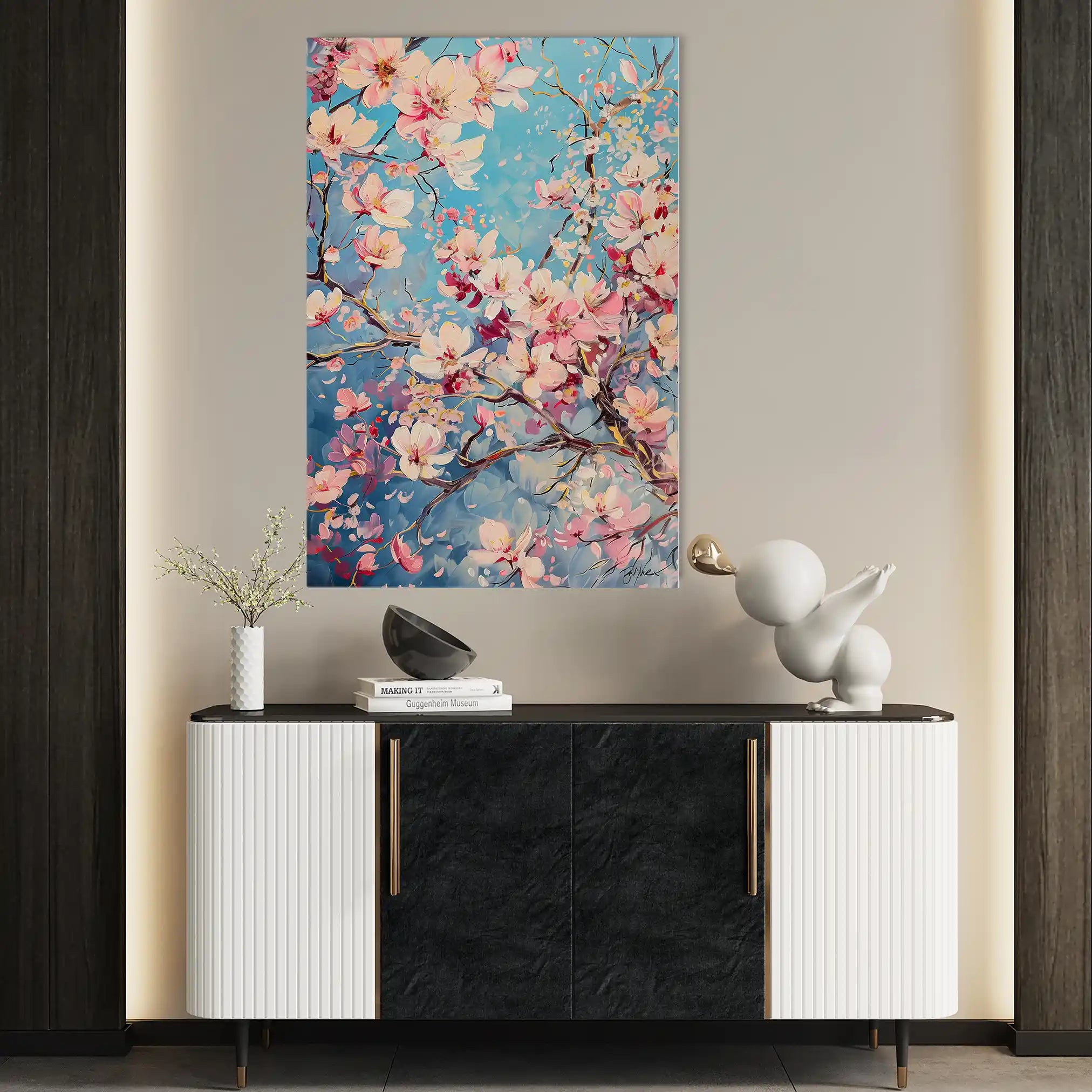 Floral Canvas Wall Art WAD830-F 90 x 60 cm / Stretched on hidden frame