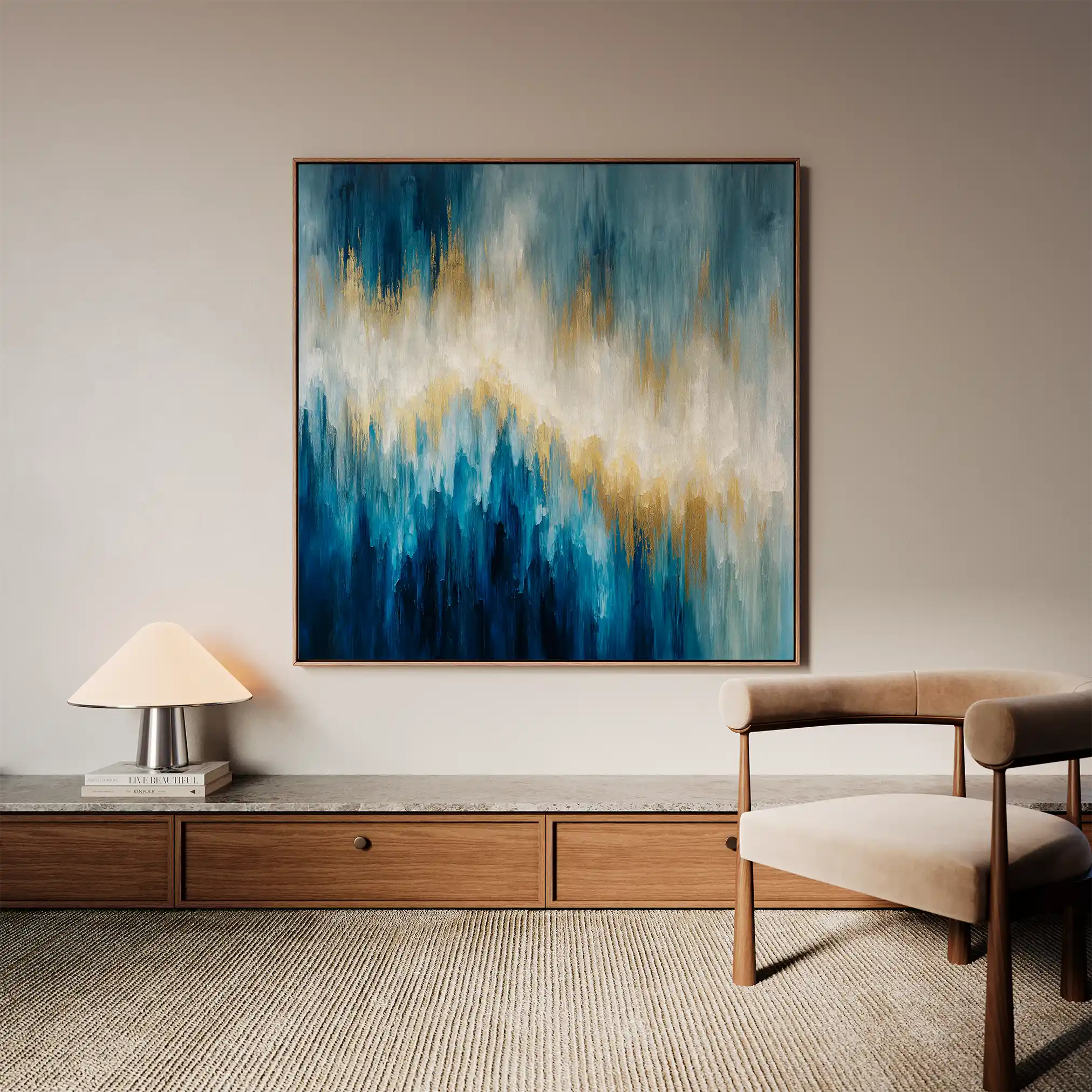 Abstract 831 Canvas Art 60 x 60 cm / Stretched on hidden frame