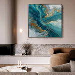Abstract 832 Canvas Art 60 x 60 cm / Stretched on hidden frame