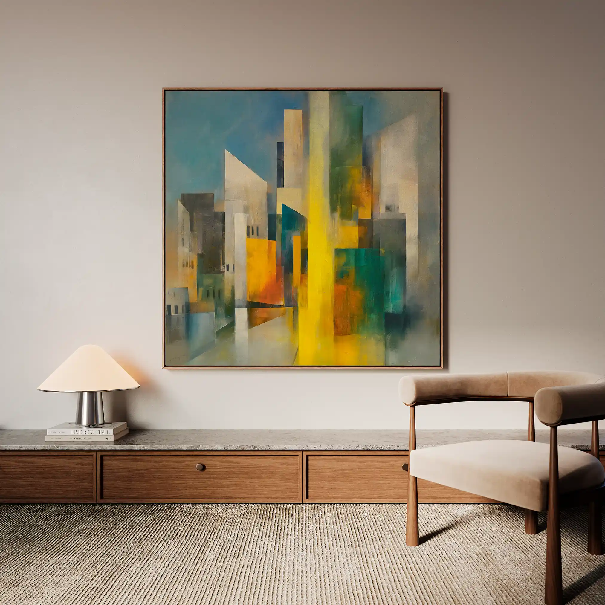 Abstract 833 Canvas Art 60 x 60 cm / Stretched on hidden frame